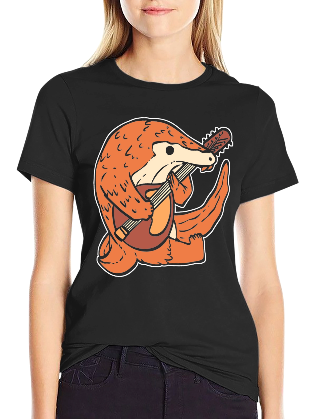 Aardvark Guitarist Black T-Shirt