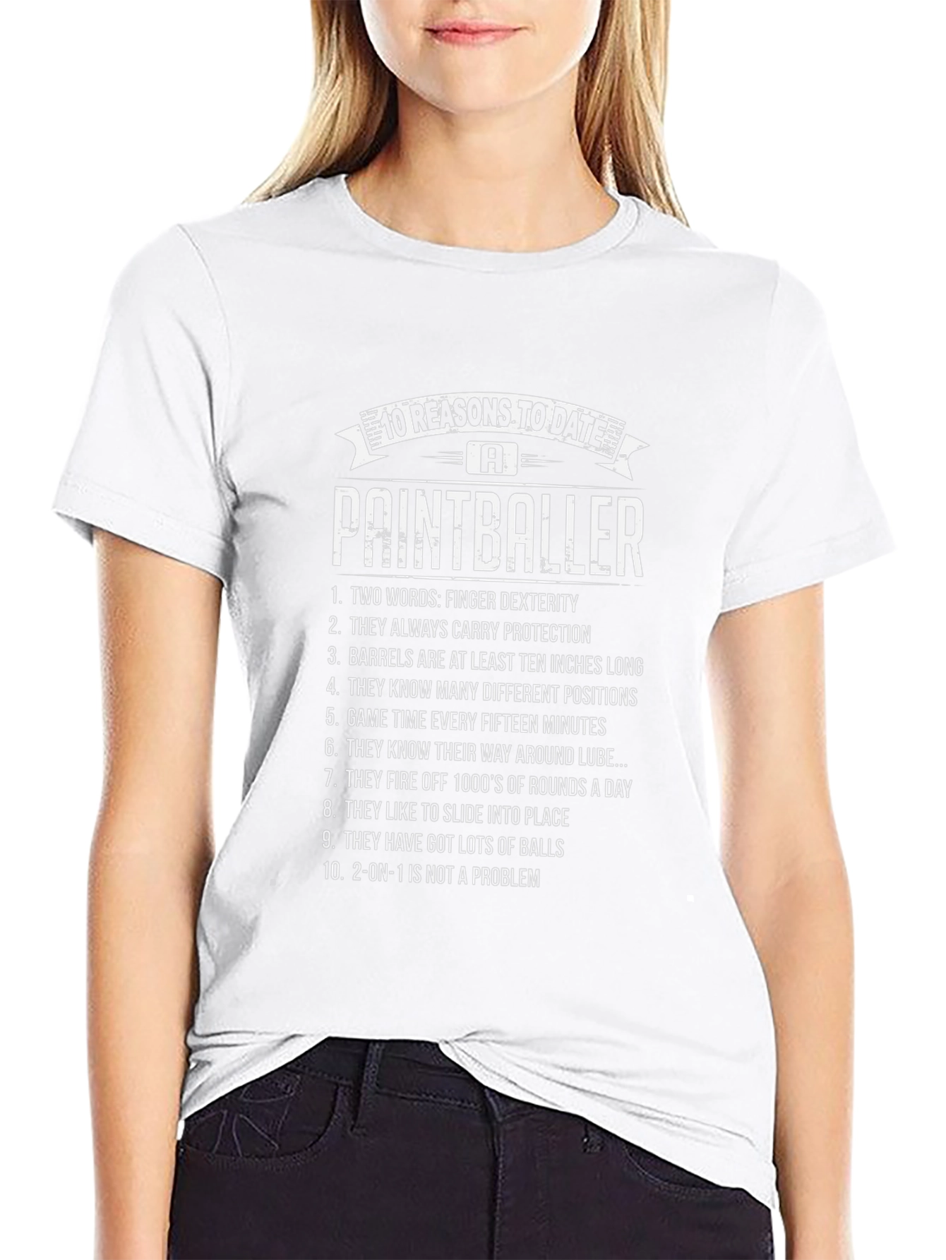 Paintballer Reasons T-Shirt - Funny Dating Tee
