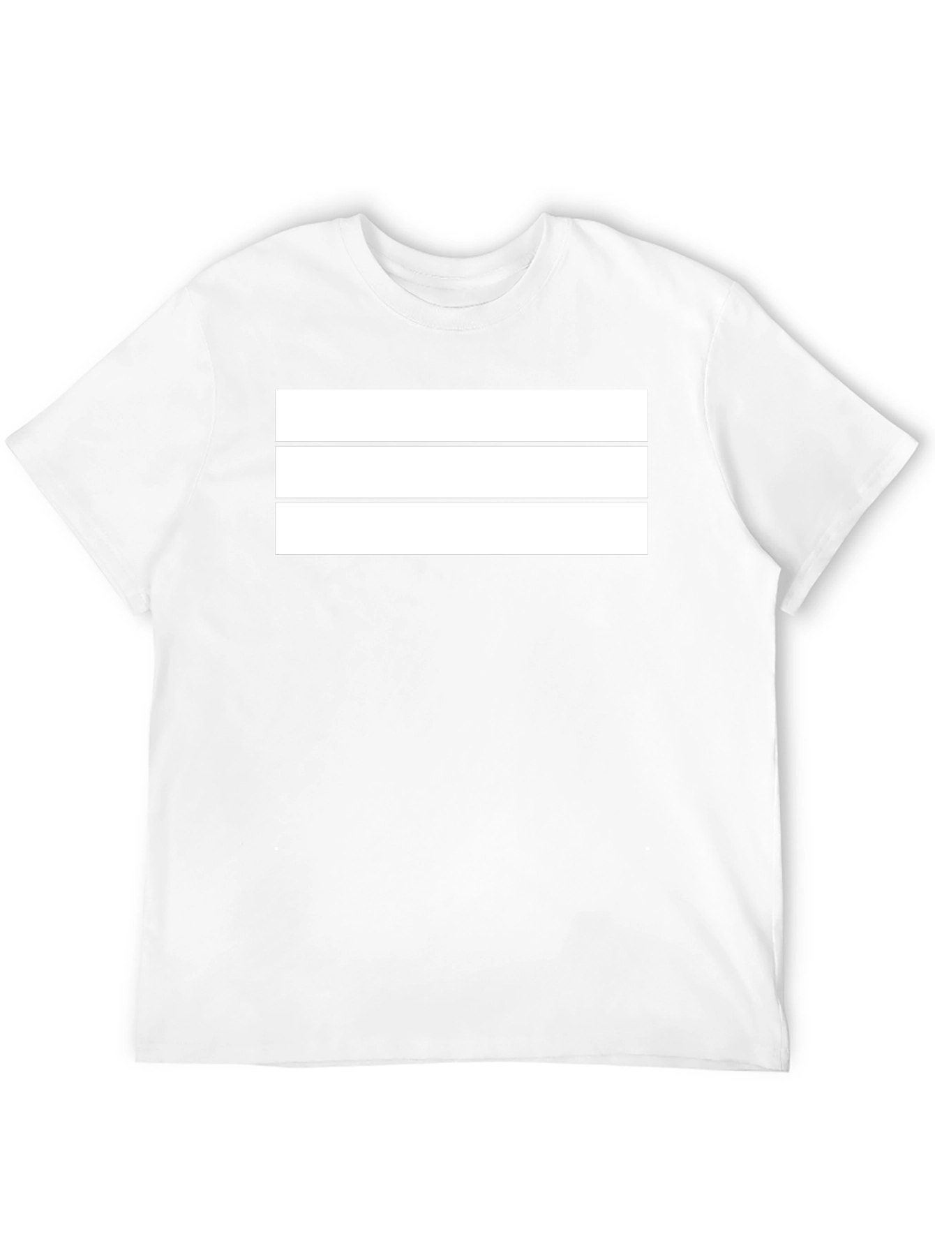 Minimalist Three Stripe Graphic Tee - Black
