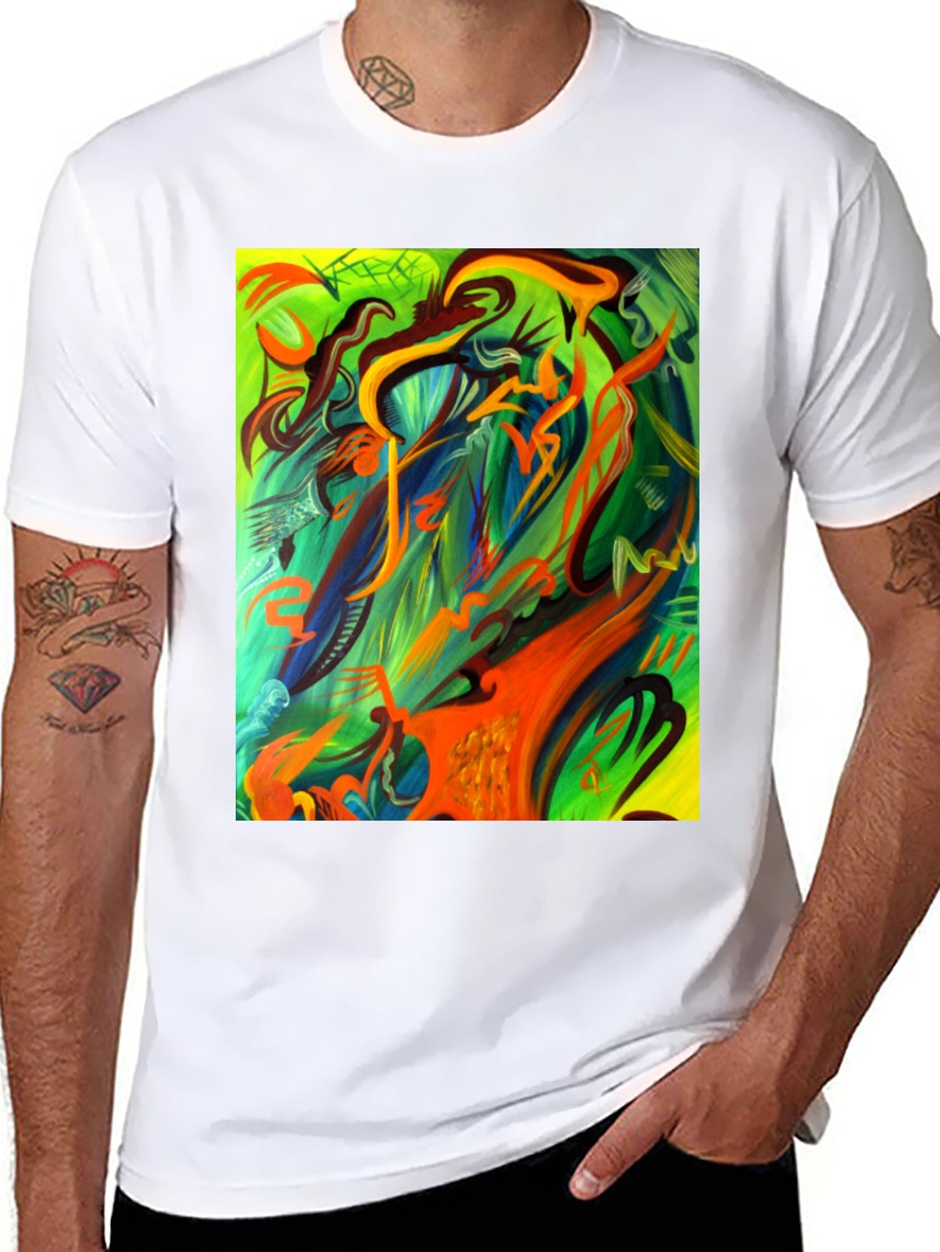 Abstract Art Graphic Tee - Unique & Stylish