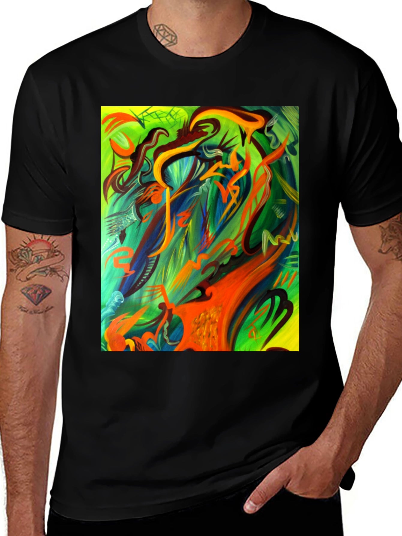 Abstract Art Graphic Tee - Unique & Stylish