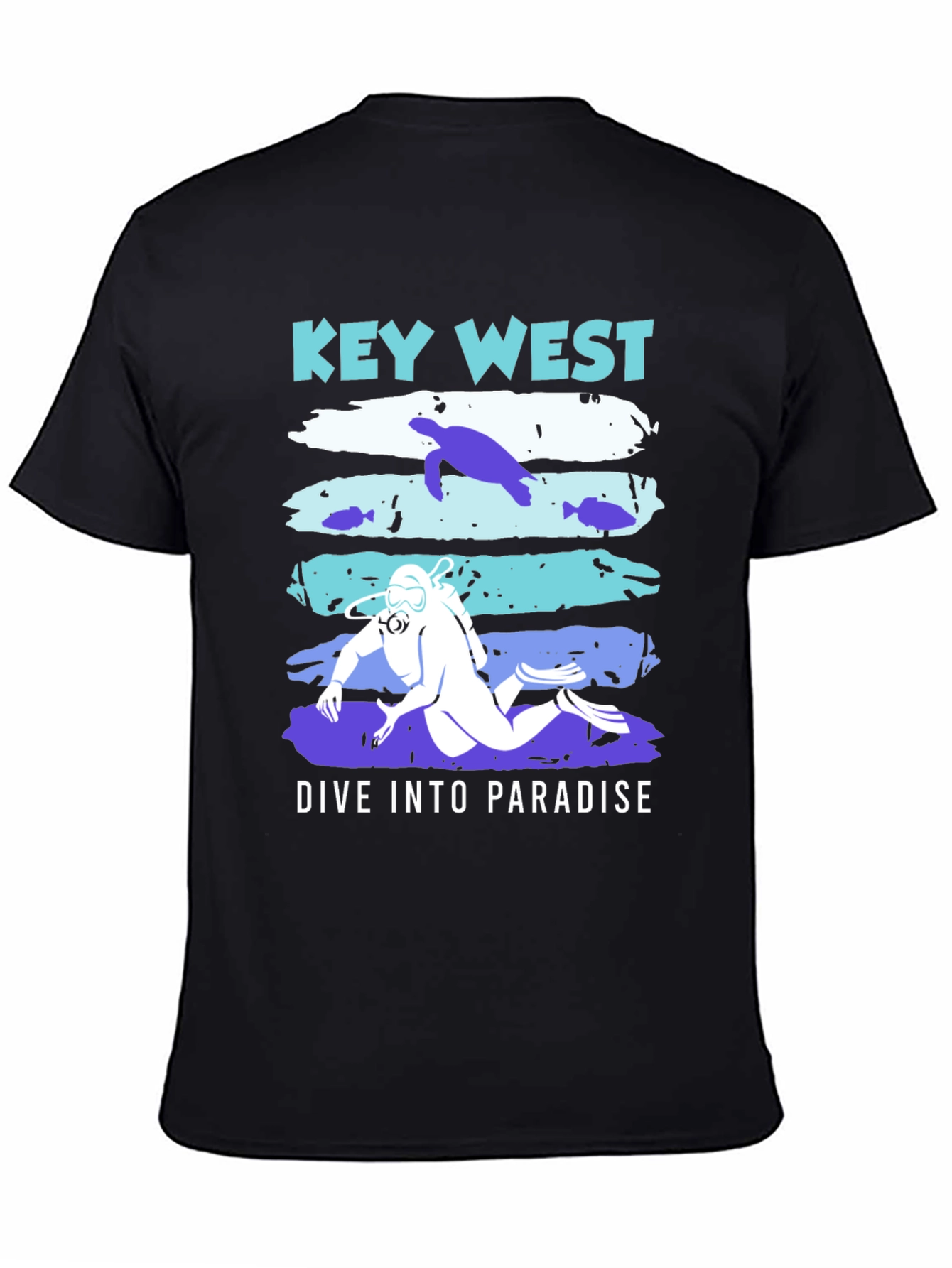 Key West Dive Into Paradise Graphic T-Shirt