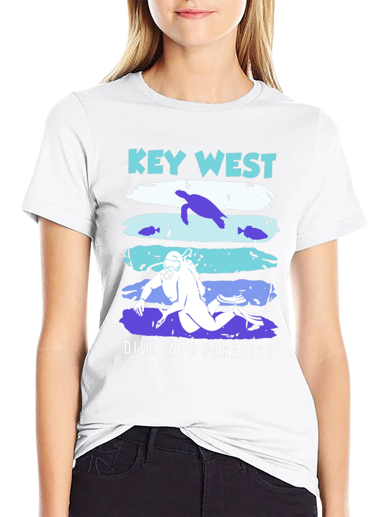 Key West Dive Into Paradise Graphic T-Shirt