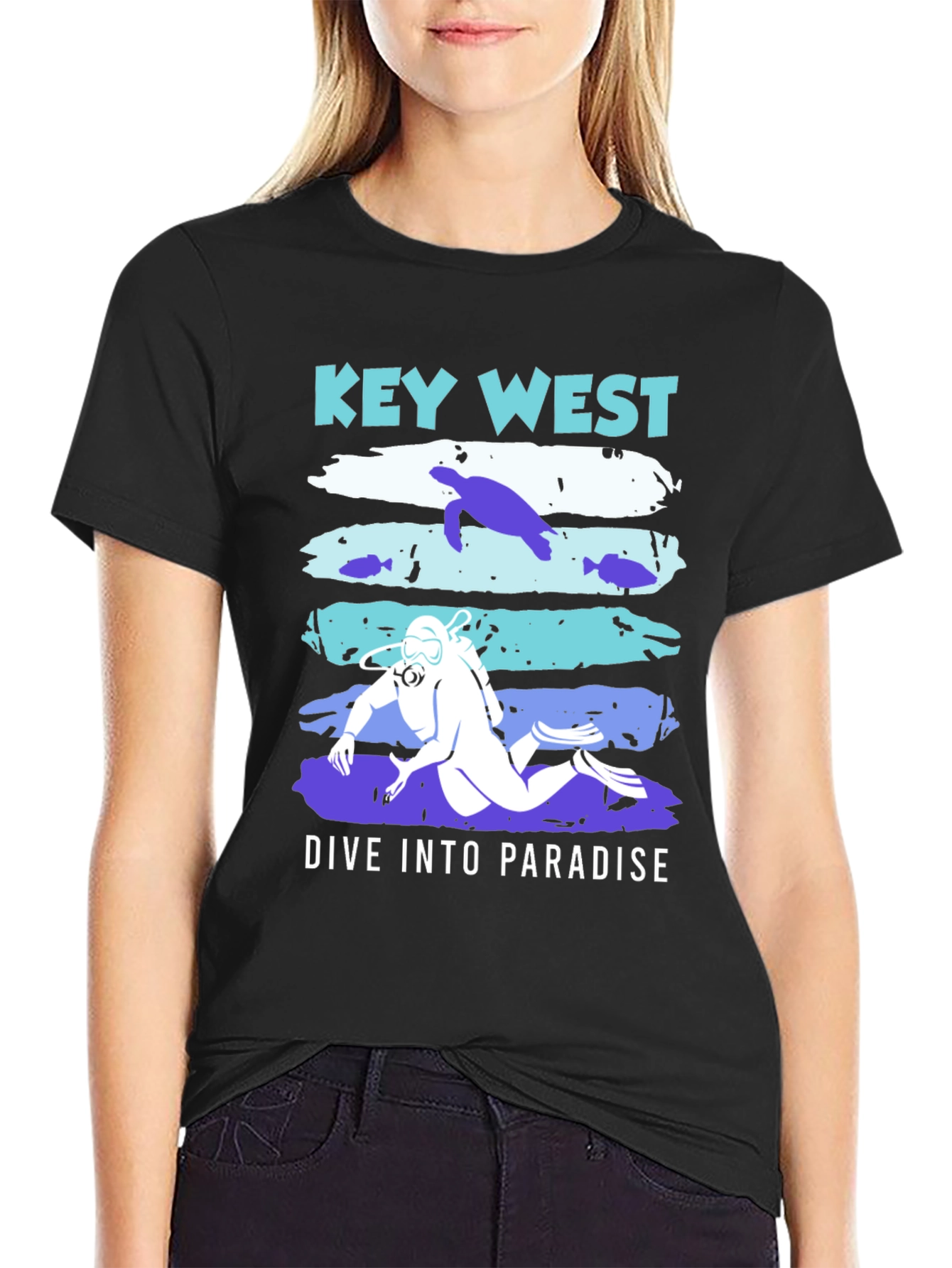 Key West Dive Into Paradise Graphic T-Shirt
