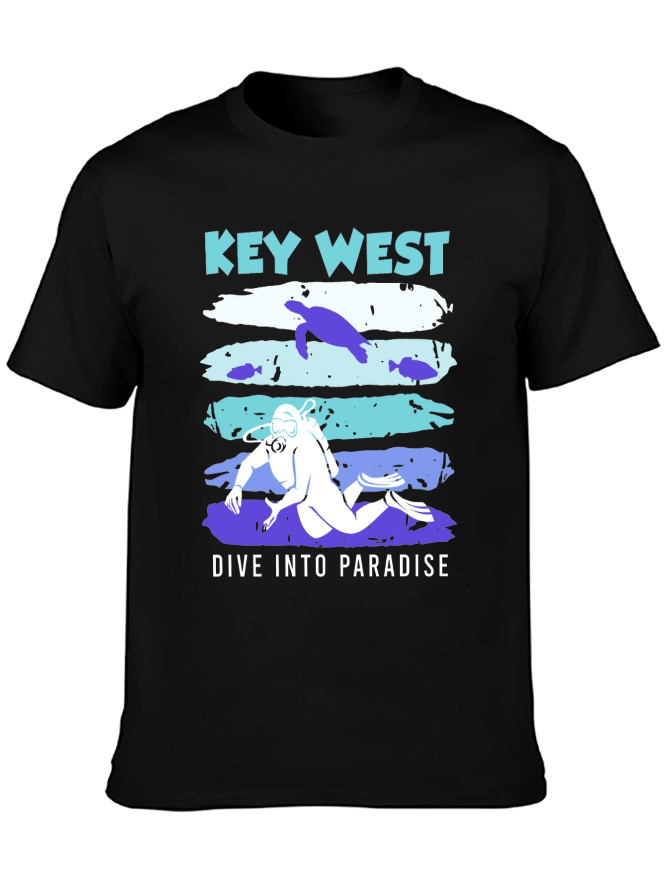 Key West Dive Into Paradise Graphic T-Shirt