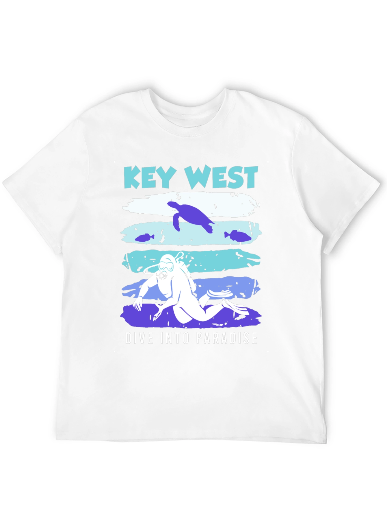 Key West Dive Into Paradise Graphic T-Shirt