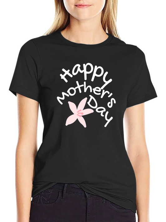 Happy Mothers Day Black T-Shirt