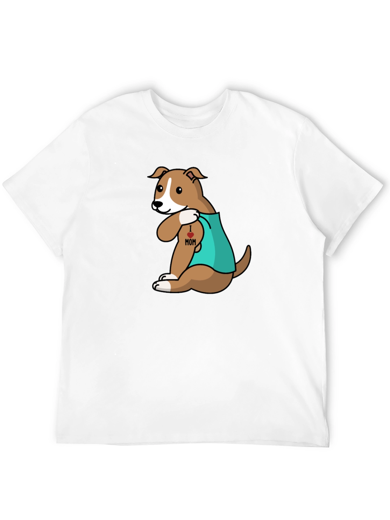Dog I Heart Mom Tattoo T-Shirt