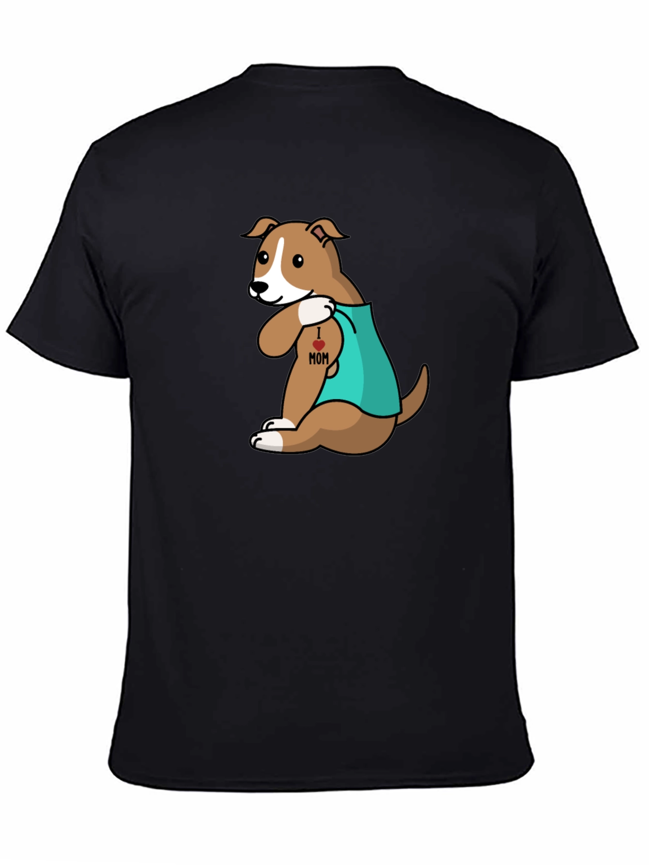 Dog I Heart Mom Tattoo T-Shirt