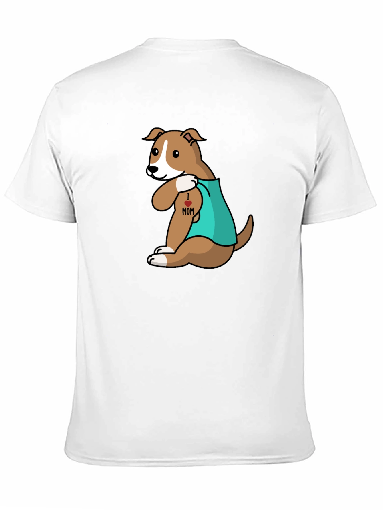 Dog I Heart Mom Tattoo T-Shirt