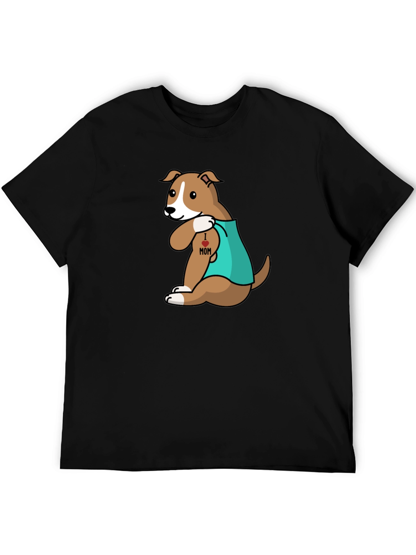 Dog I Heart Mom Tattoo T-Shirt