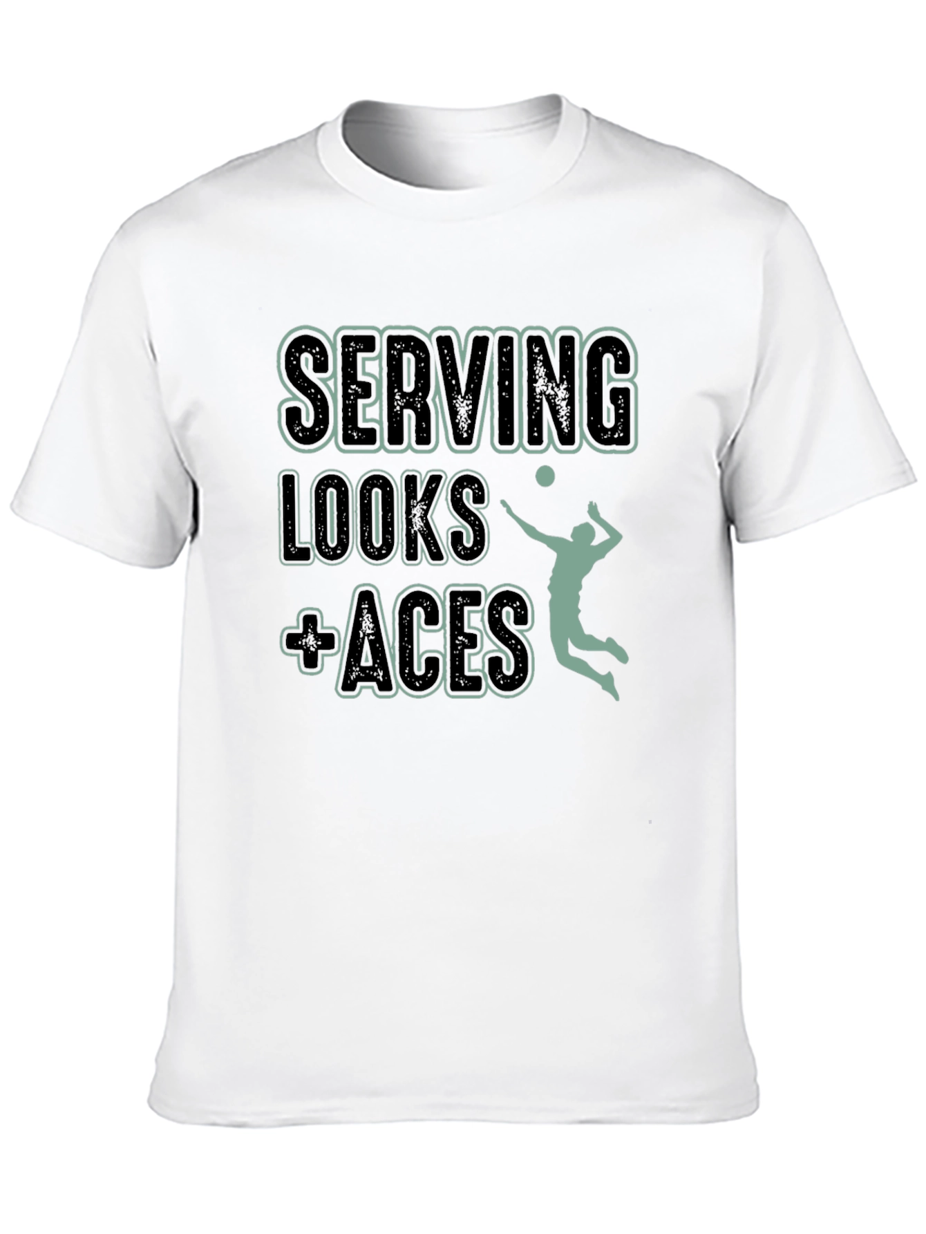 Serving Looks + Aces Volleyball T-Shirt