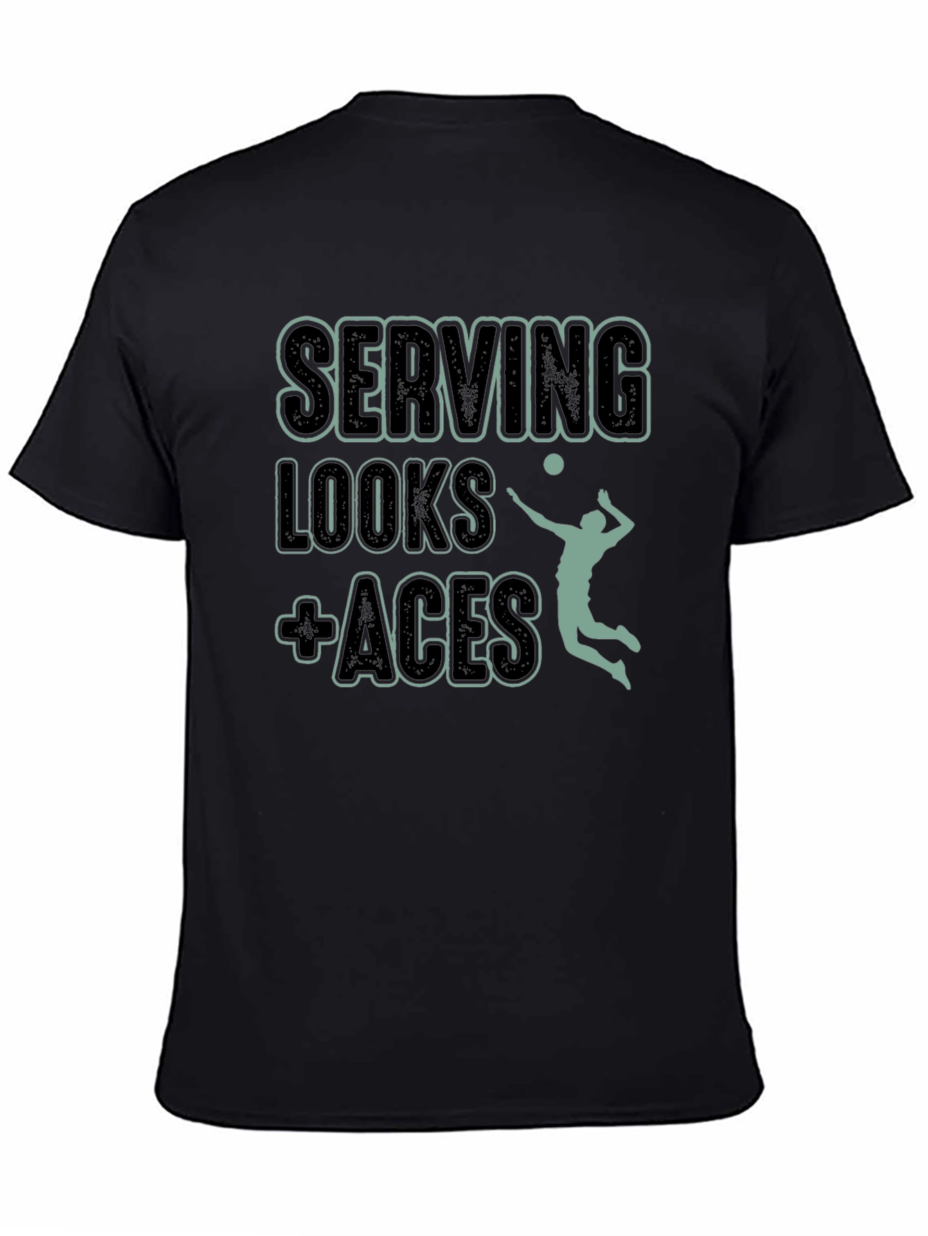 Serving Looks + Aces Volleyball T-Shirt