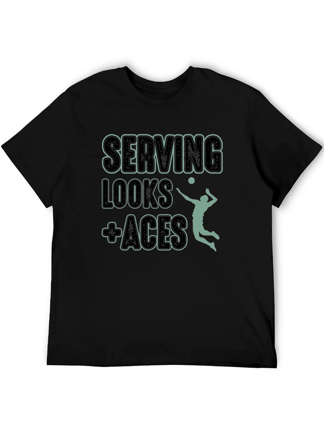 Serving Looks + Aces Volleyball T-Shirt