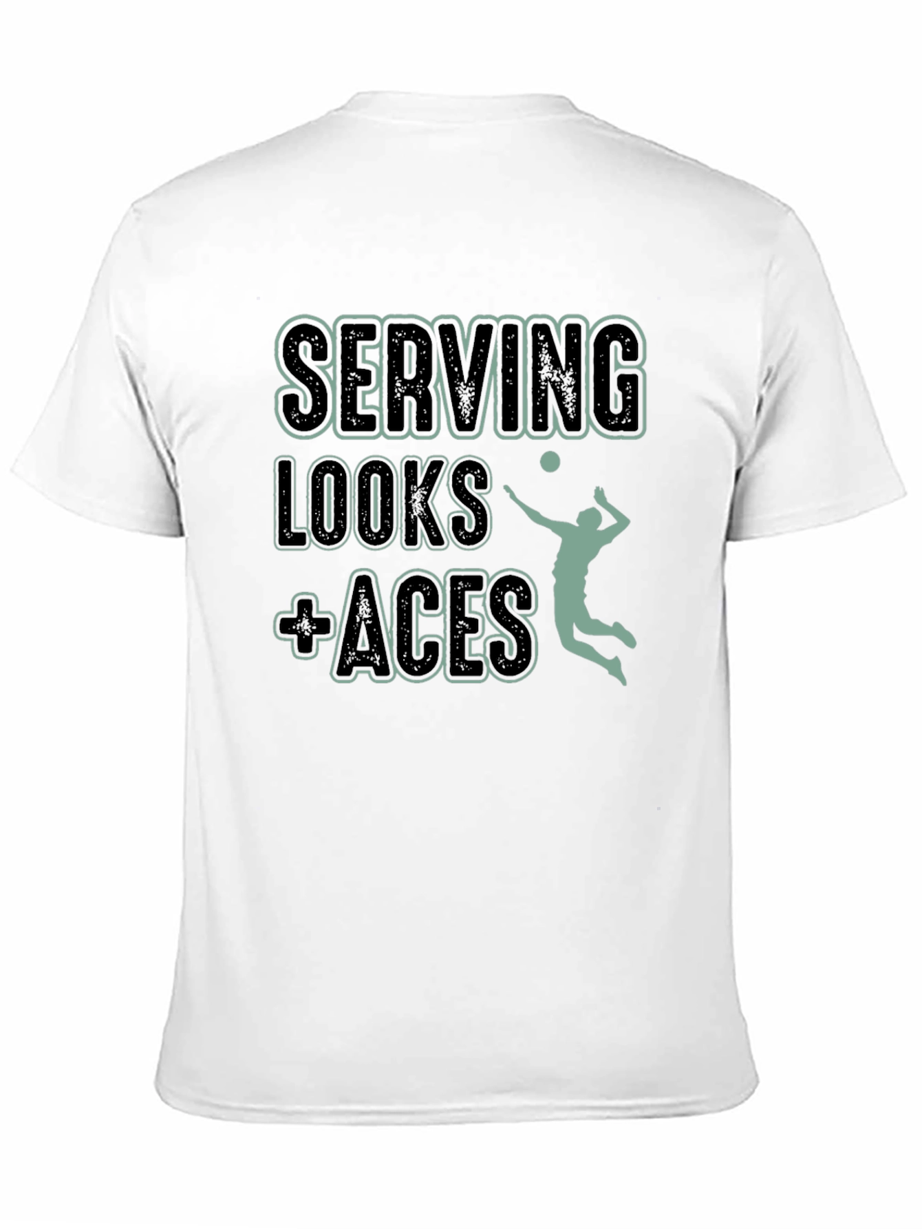 Serving Looks + Aces Volleyball T-Shirt