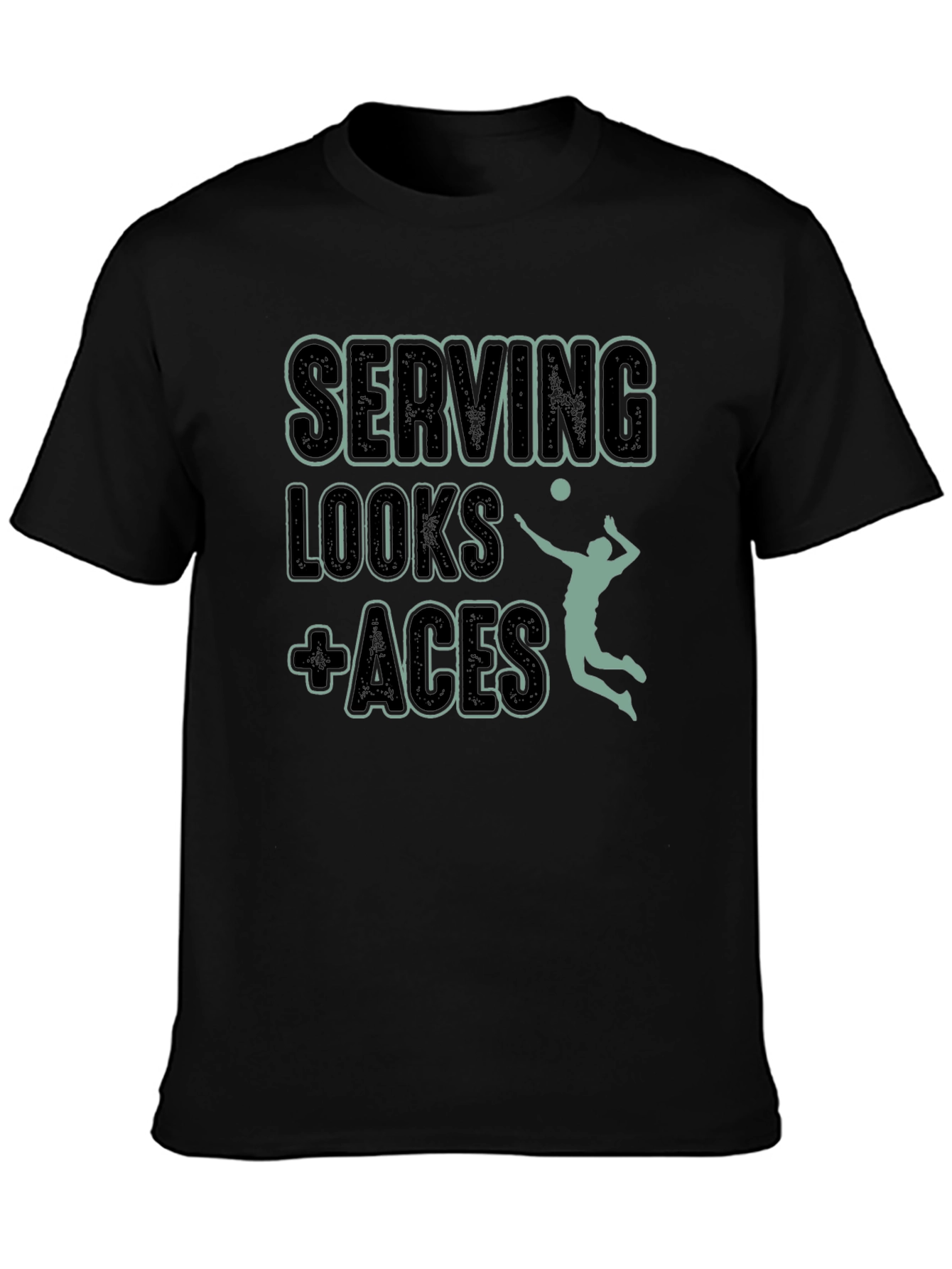 Serving Looks + Aces Volleyball T-Shirt