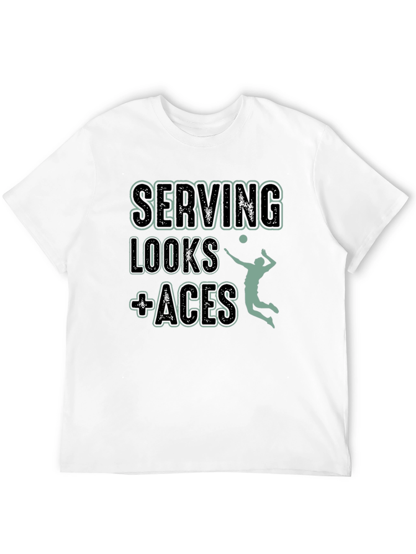 Serving Looks + Aces Volleyball T-Shirt