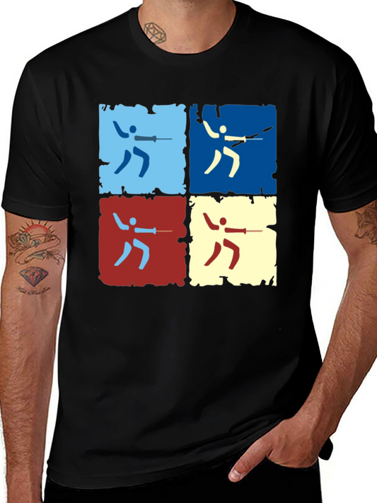 Fencing Pop Art T-Shirt