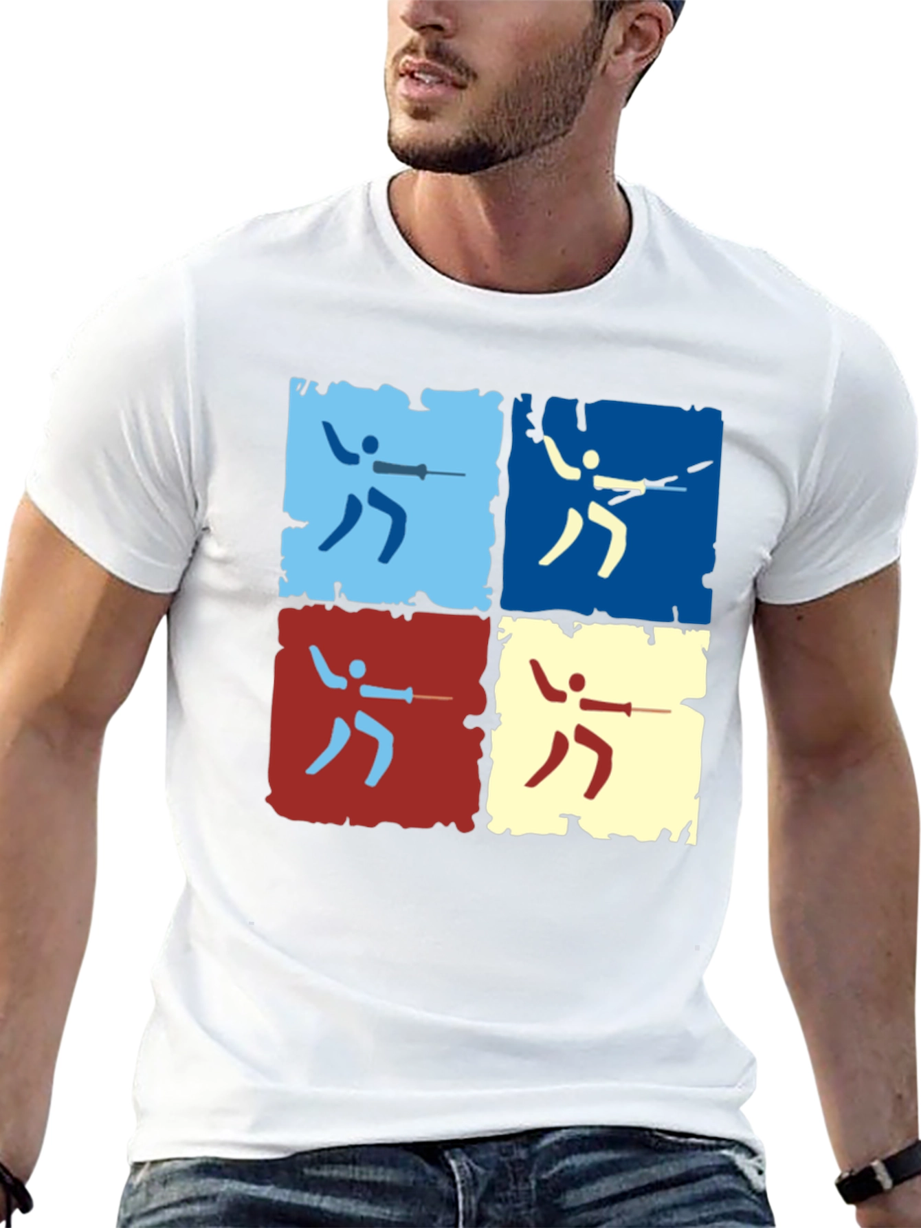 Fencing Pop Art T-Shirt