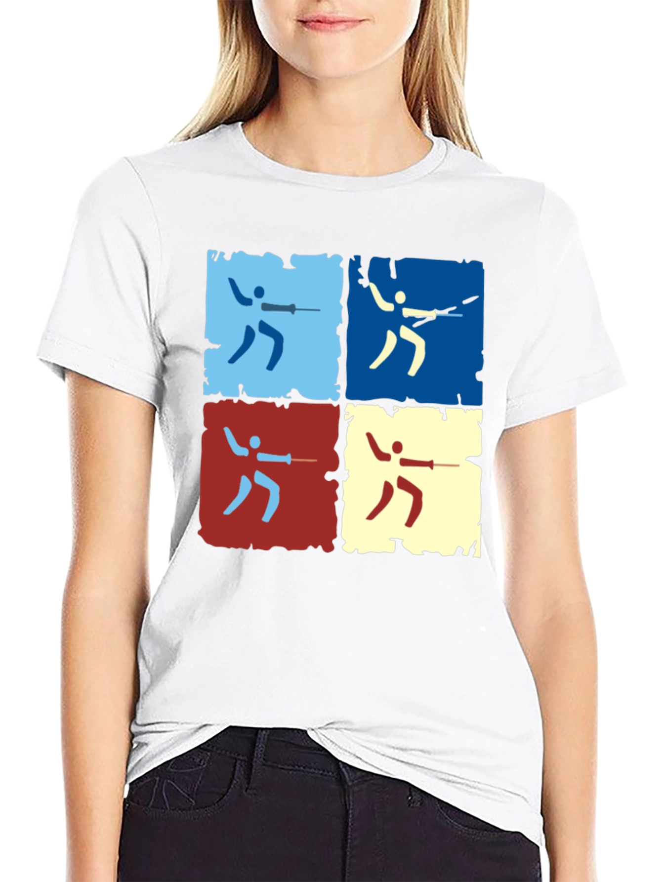 Fencing Pop Art T-Shirt