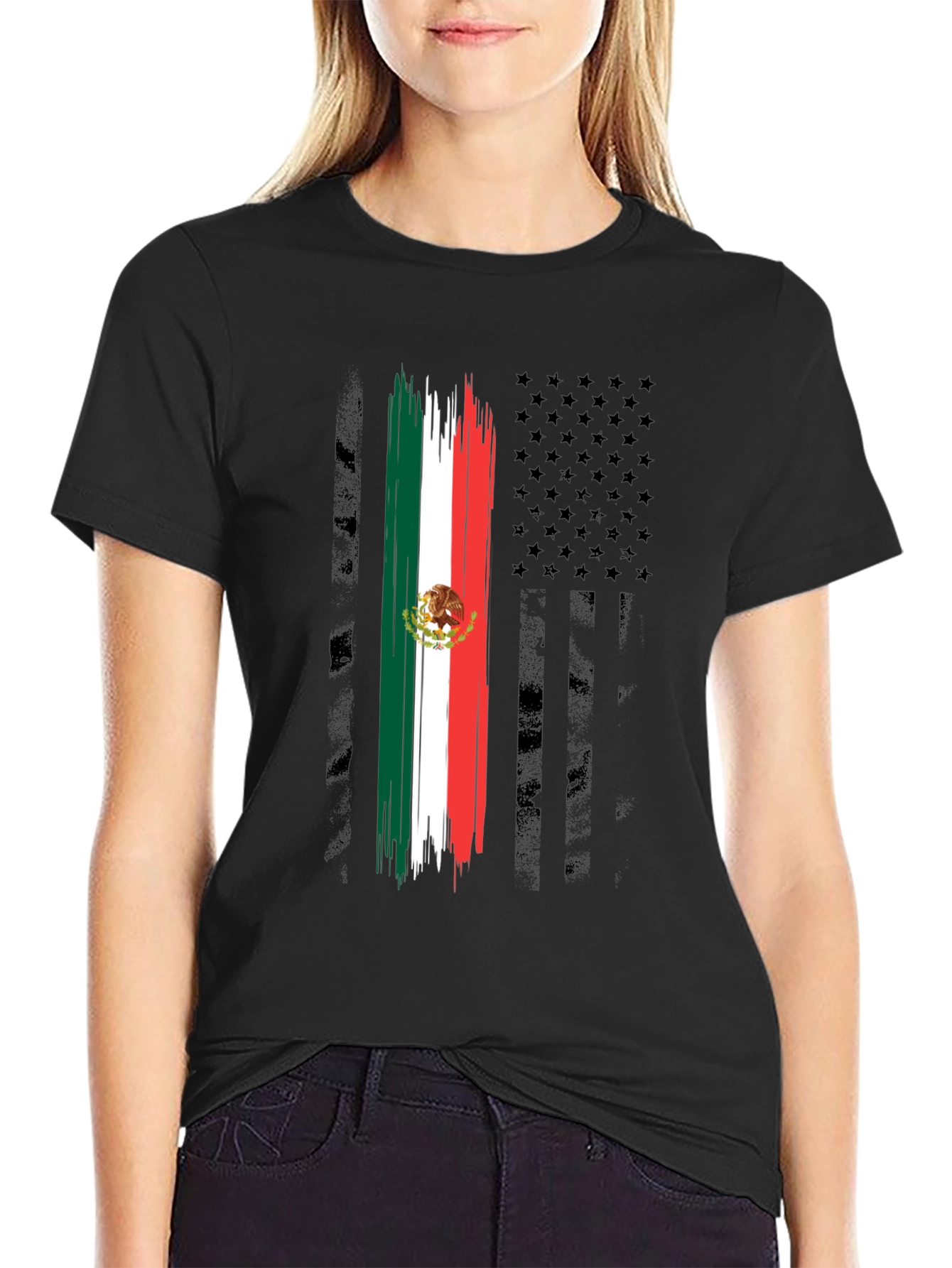 Mexican American Flag T-Shirt