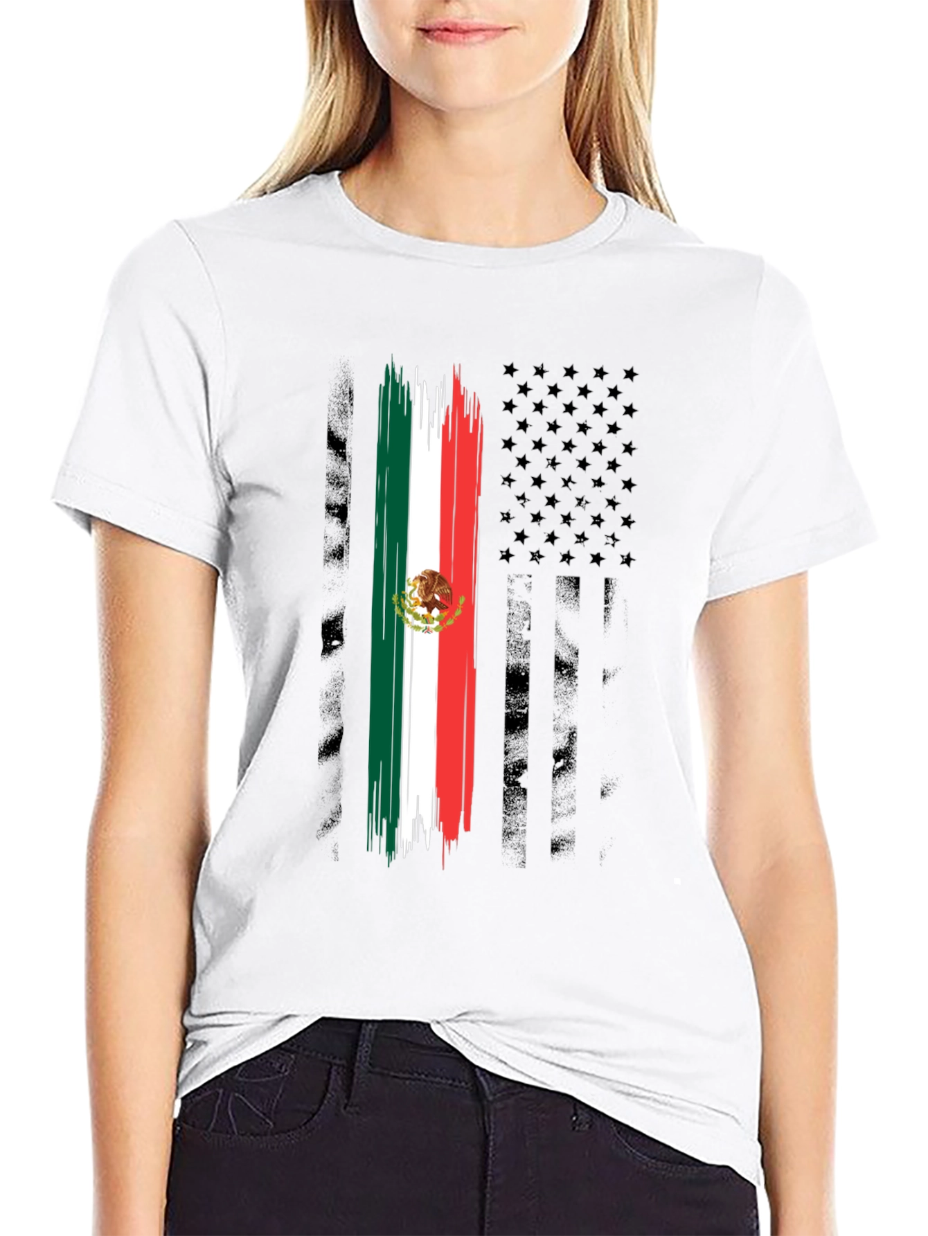 Mexican American Flag T-Shirt