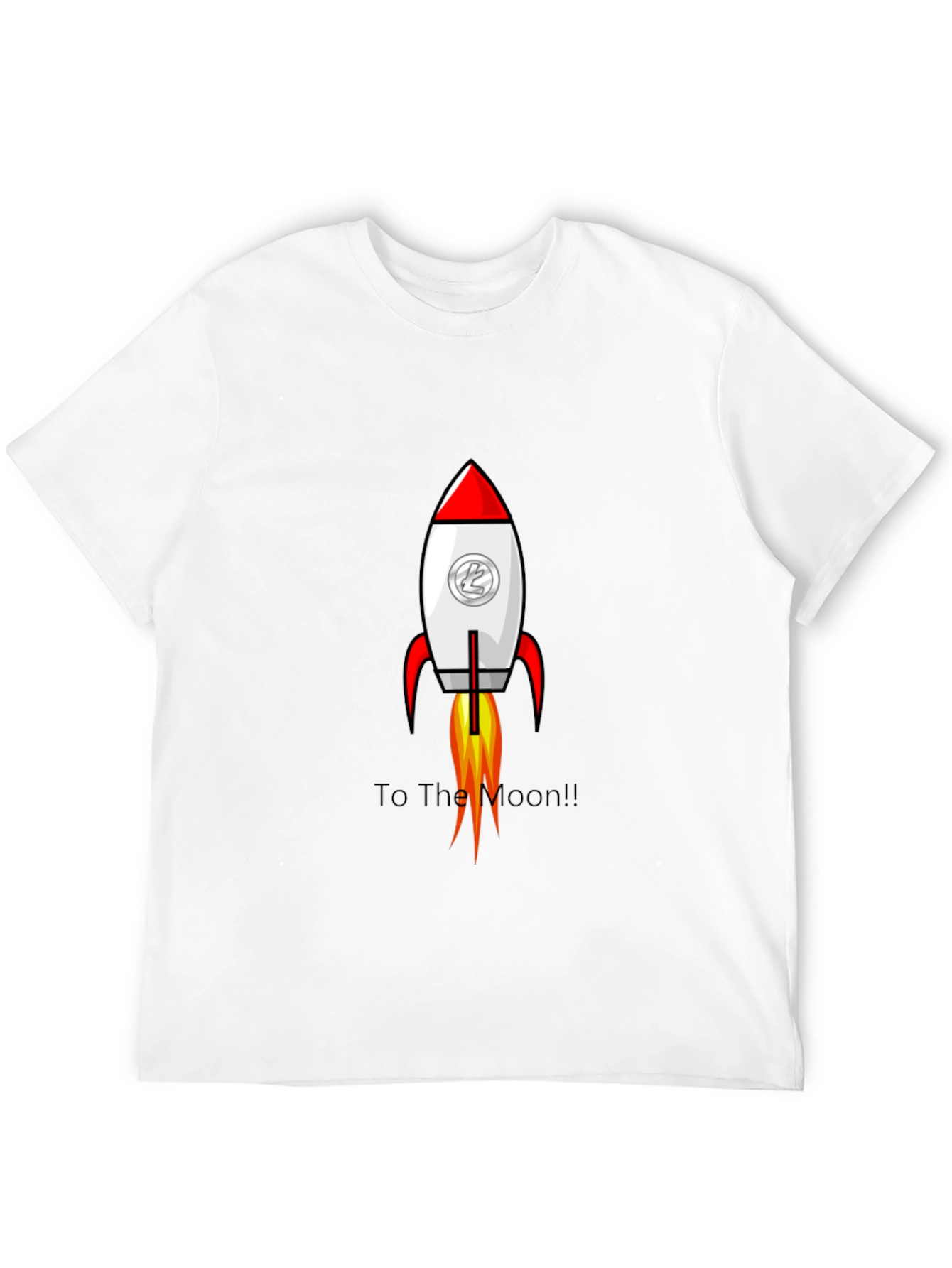 To The Moon Rocket Graphic Tee