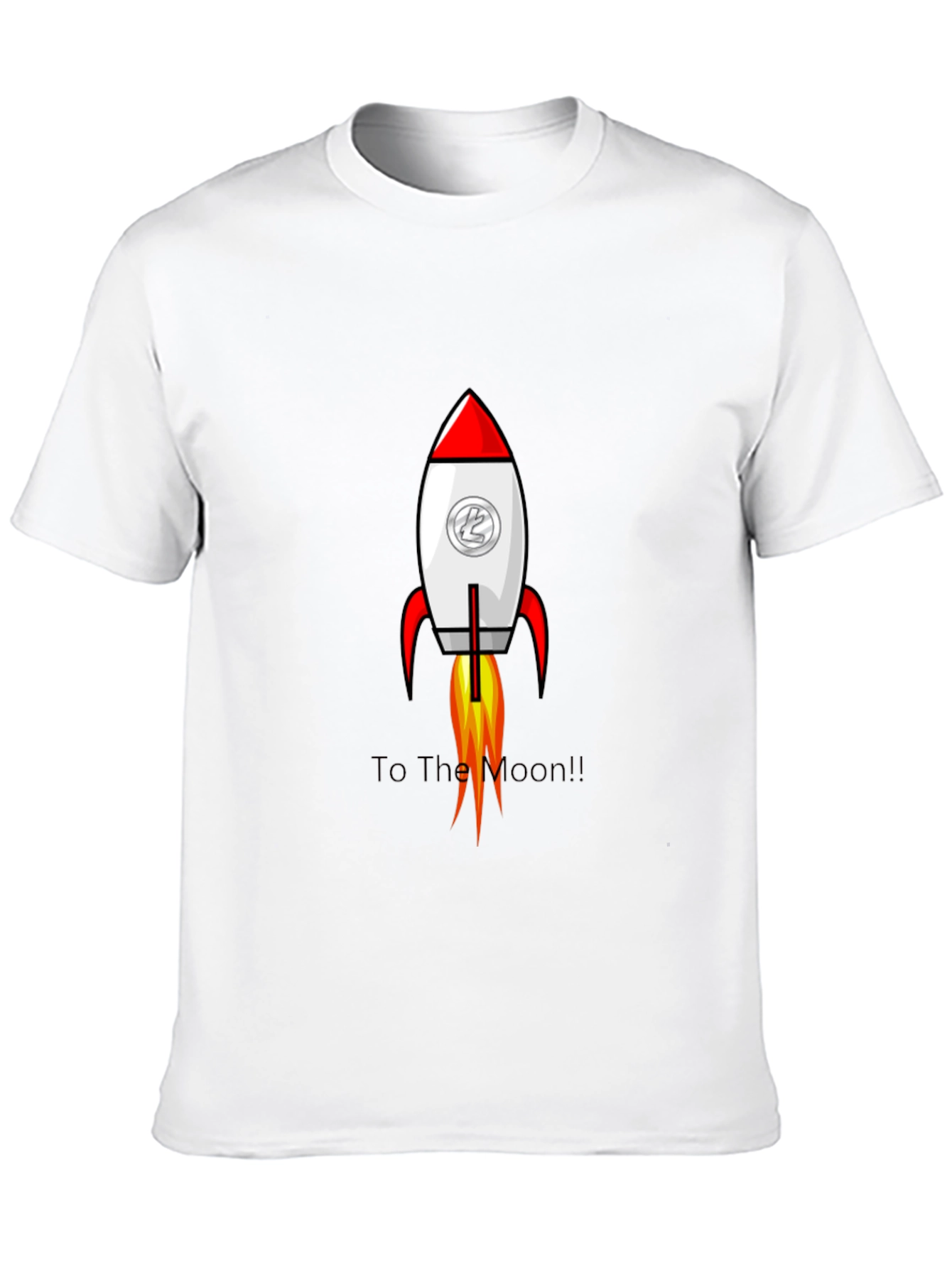 To The Moon Rocket Graphic Tee