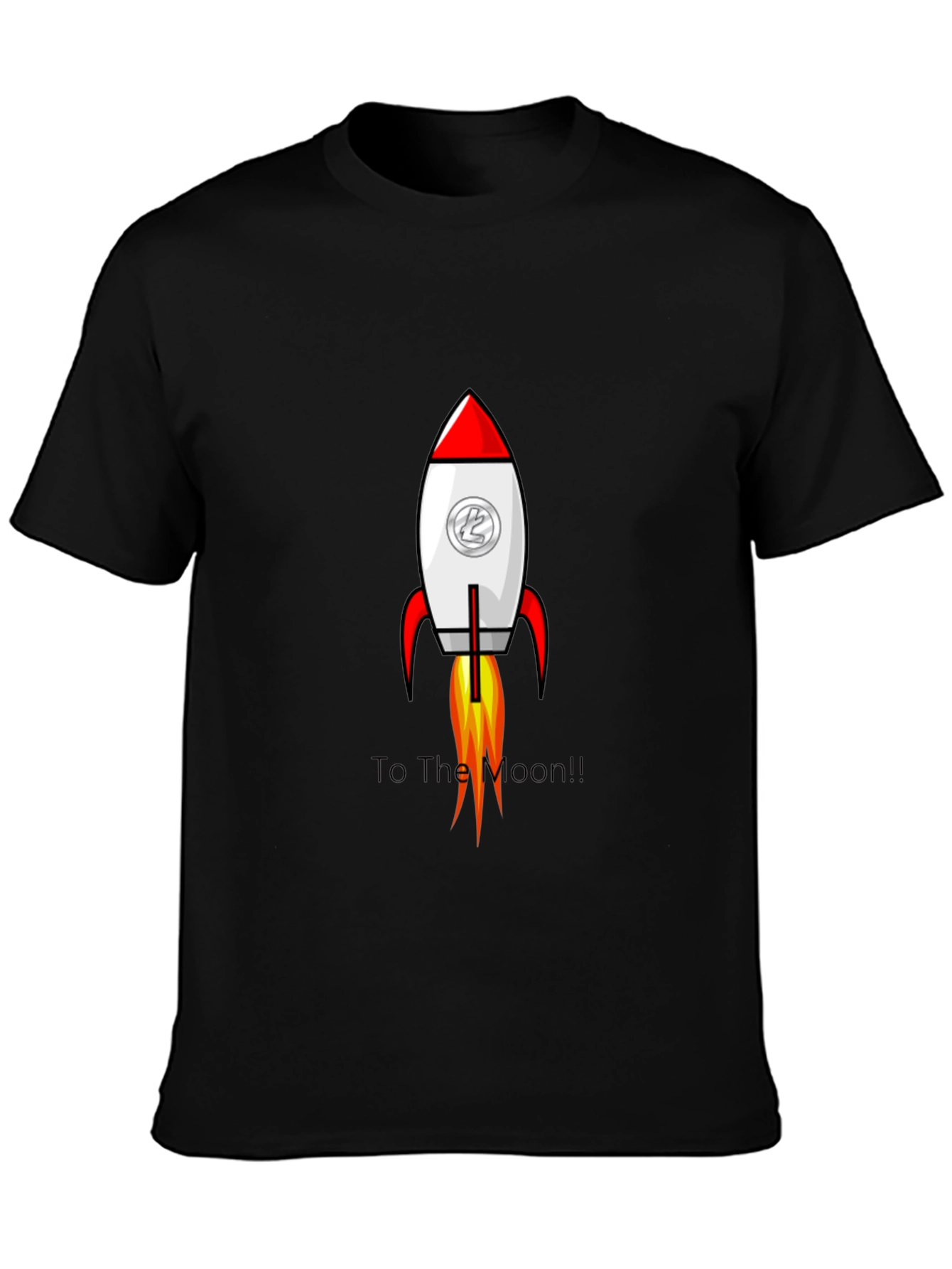 To The Moon Rocket Graphic Tee