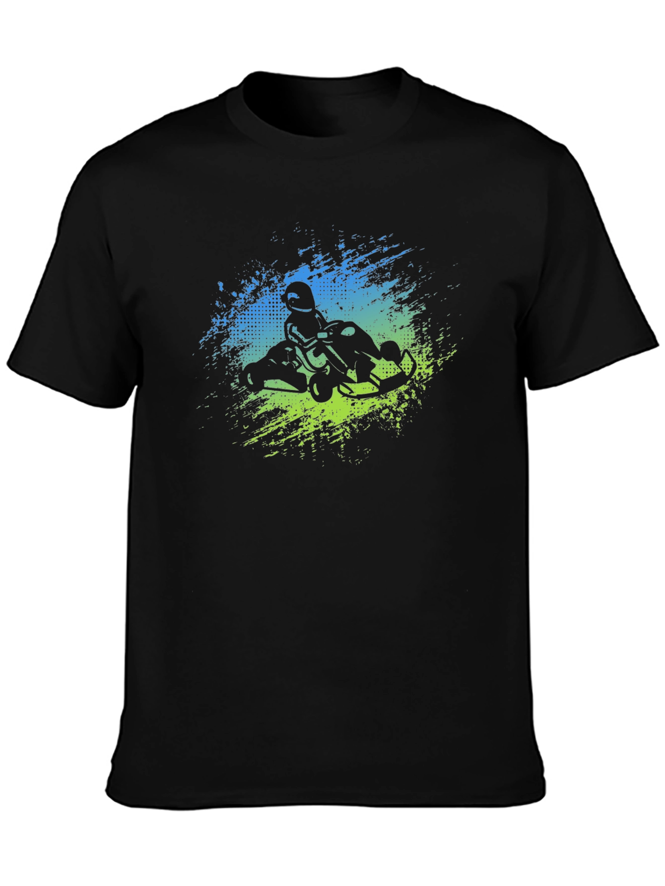 Go-Kart Racer Graphic T-Shirt - Black