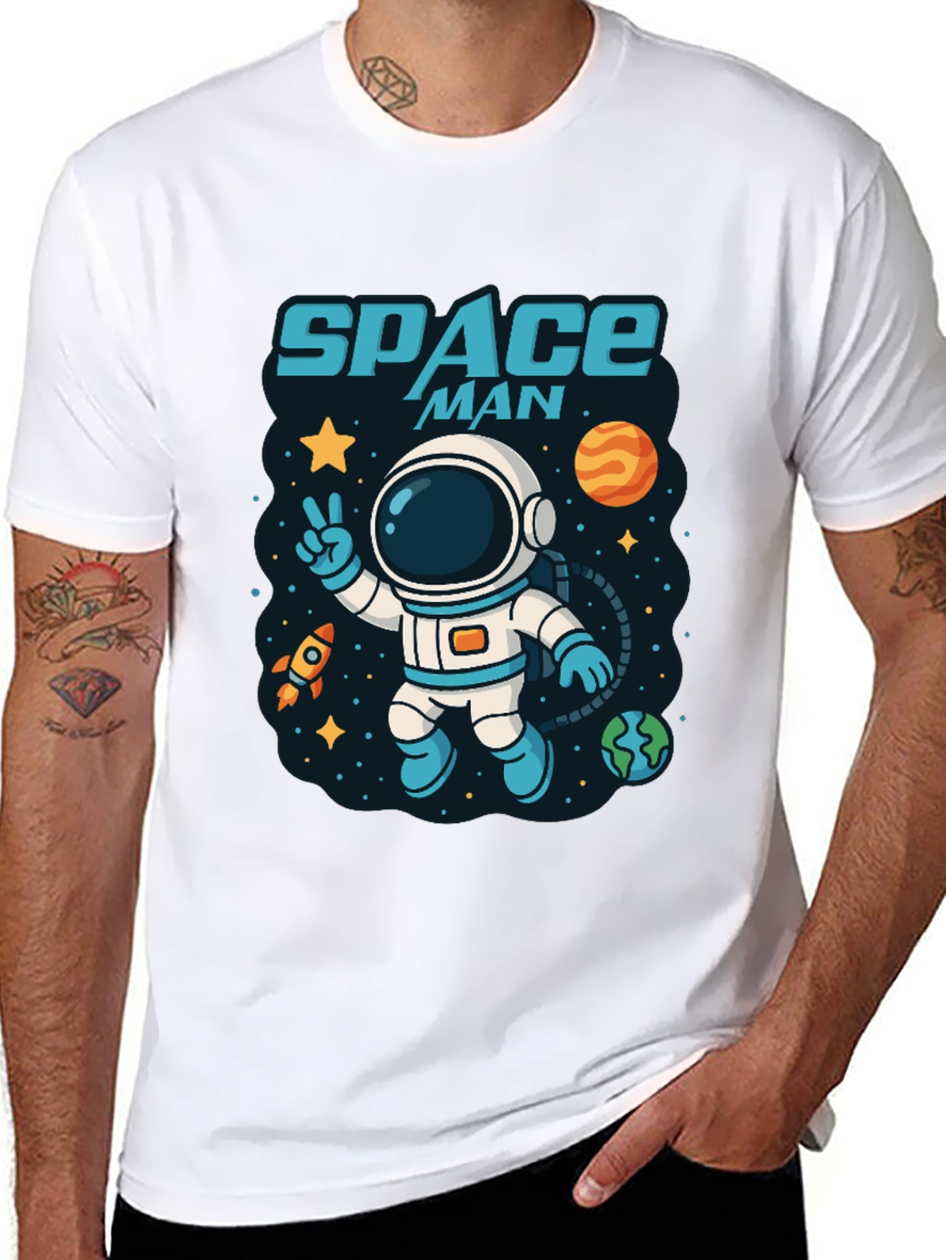Space Man T-Shirt - Astronaut Design