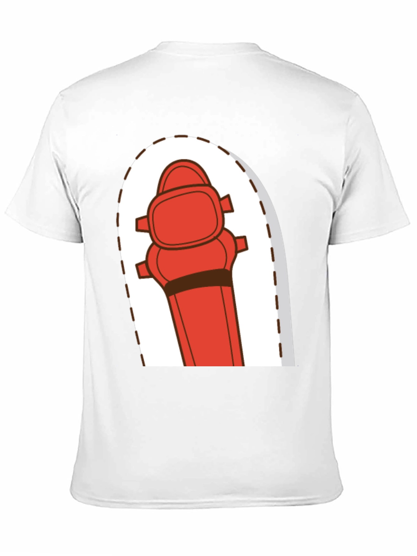 Cartoon Fire Hydrant Graphic Tee - Black