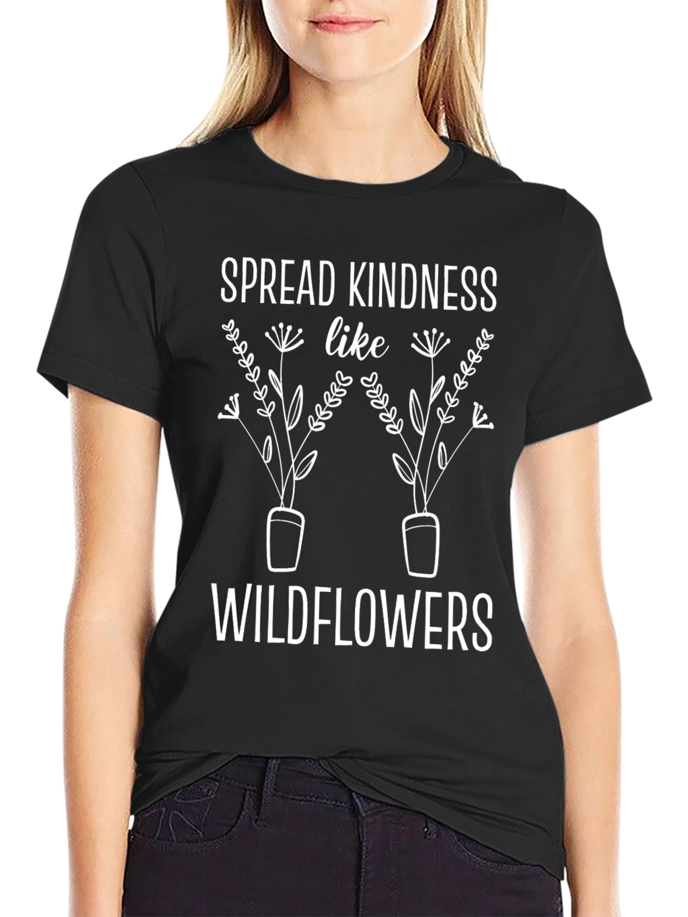Spread Kindness Wildflowers Graphic Tee