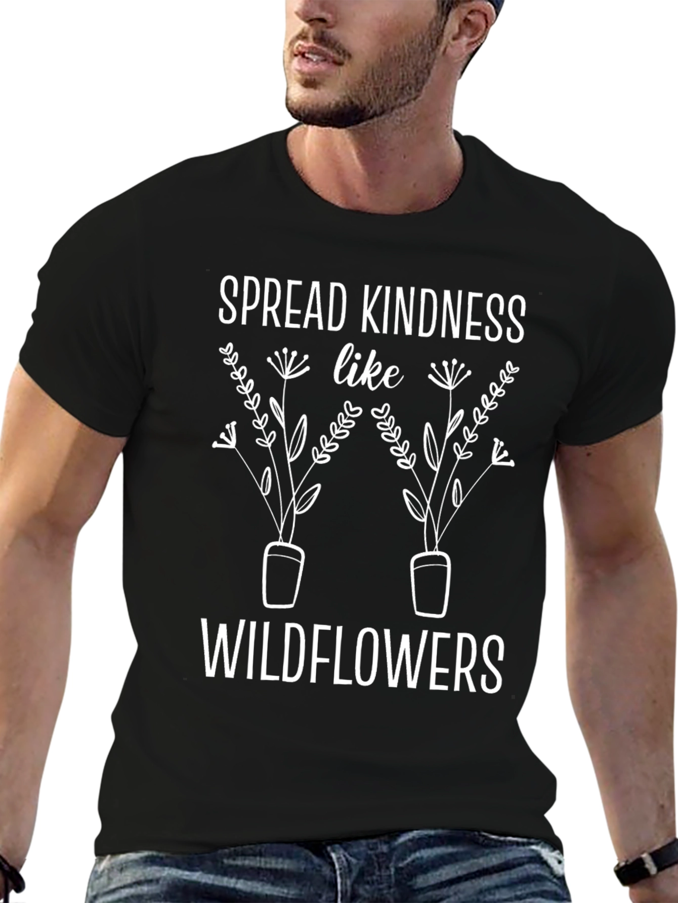 Spread Kindness Wildflowers Graphic Tee