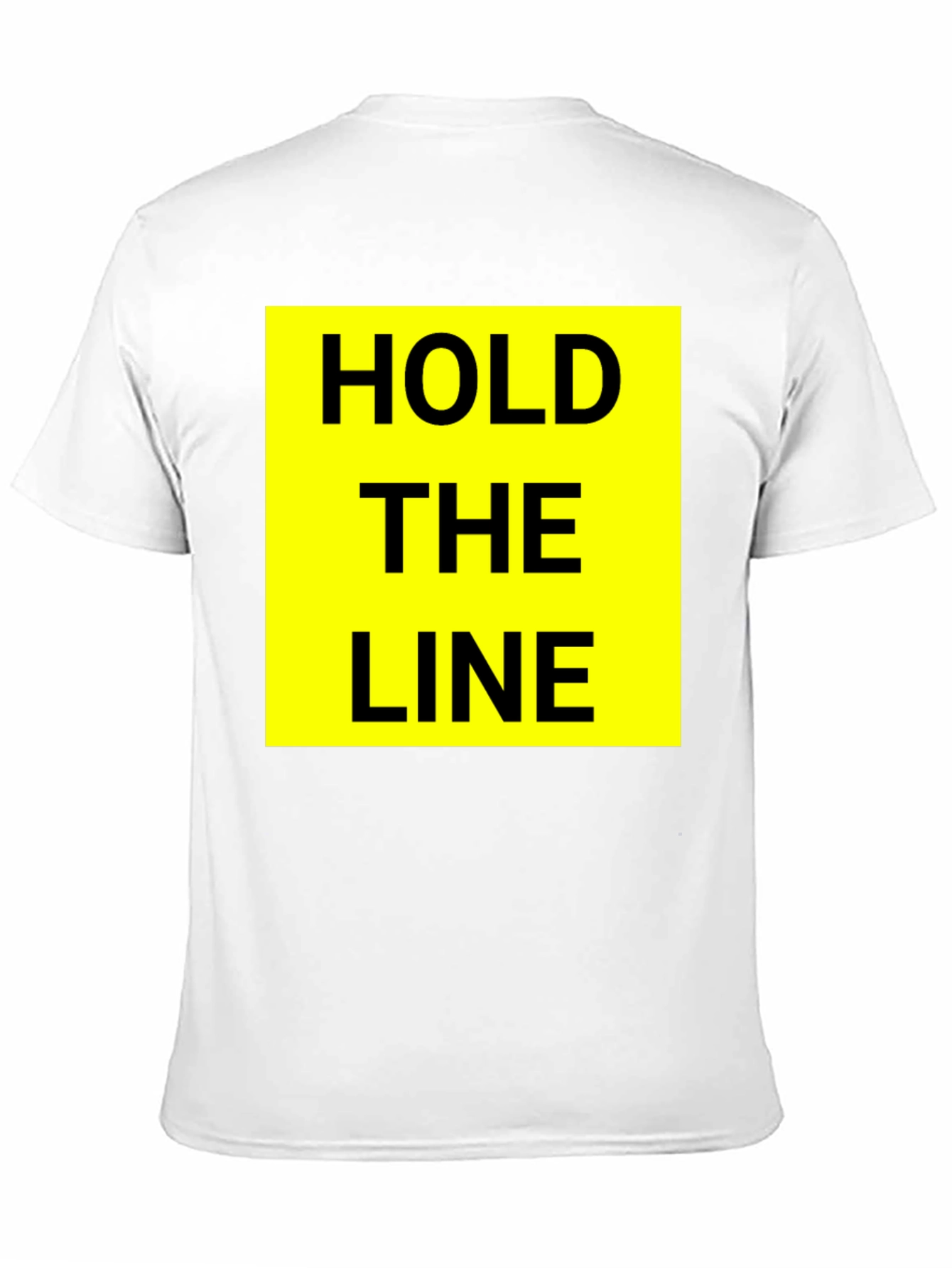Hold The Line Graphic Tee - Black Cotton T-Shirt
