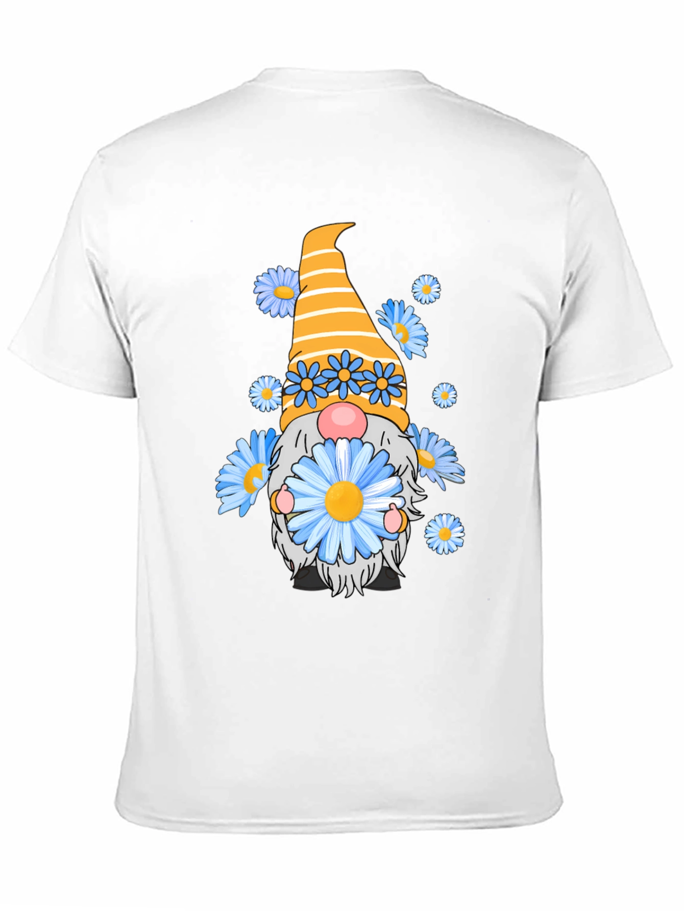 Daisy Gnome Graphic Tee - Whimsical Black T-Shirt