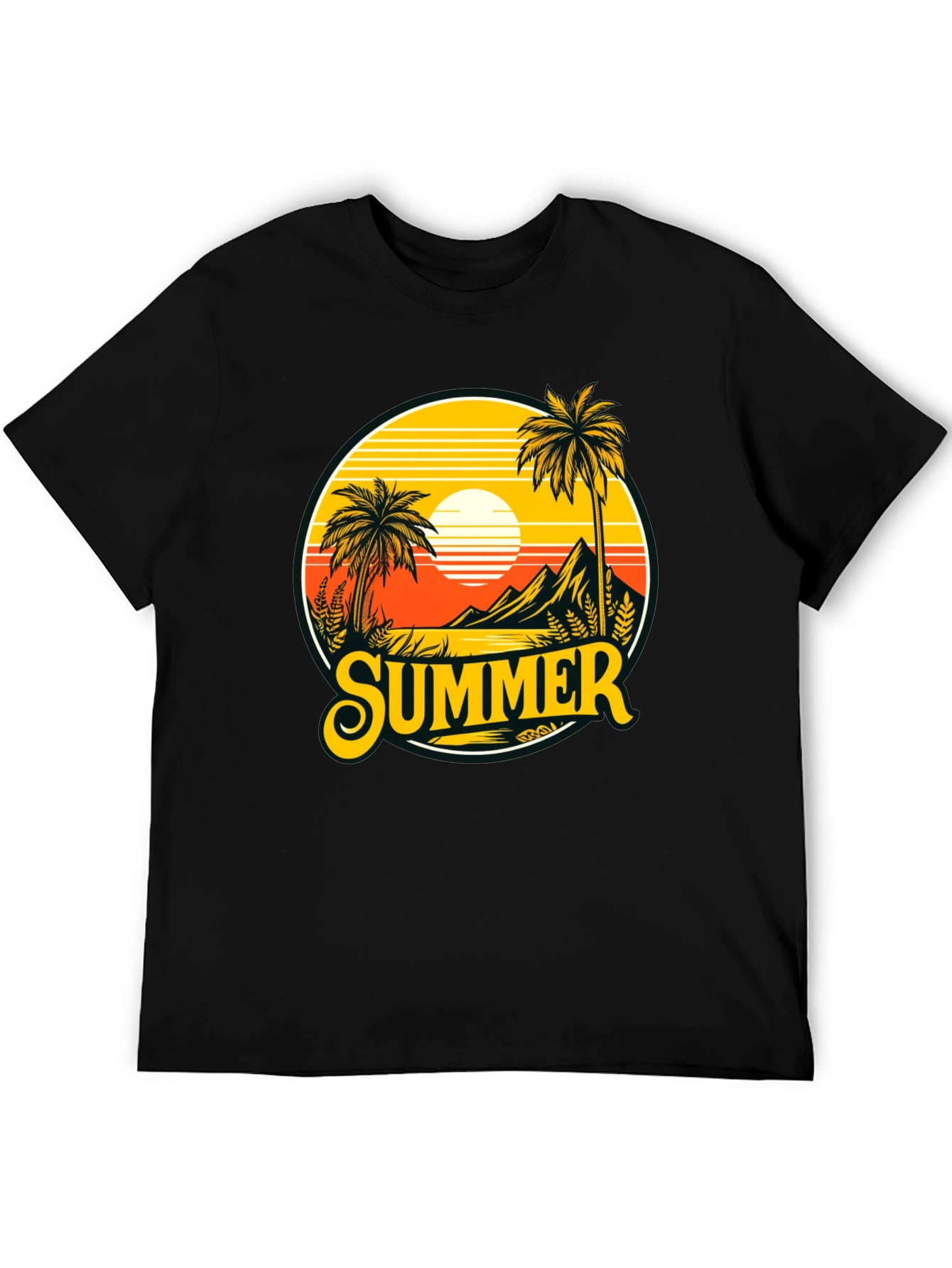 Summer T-Shirt Palm Tree Graphic Tee