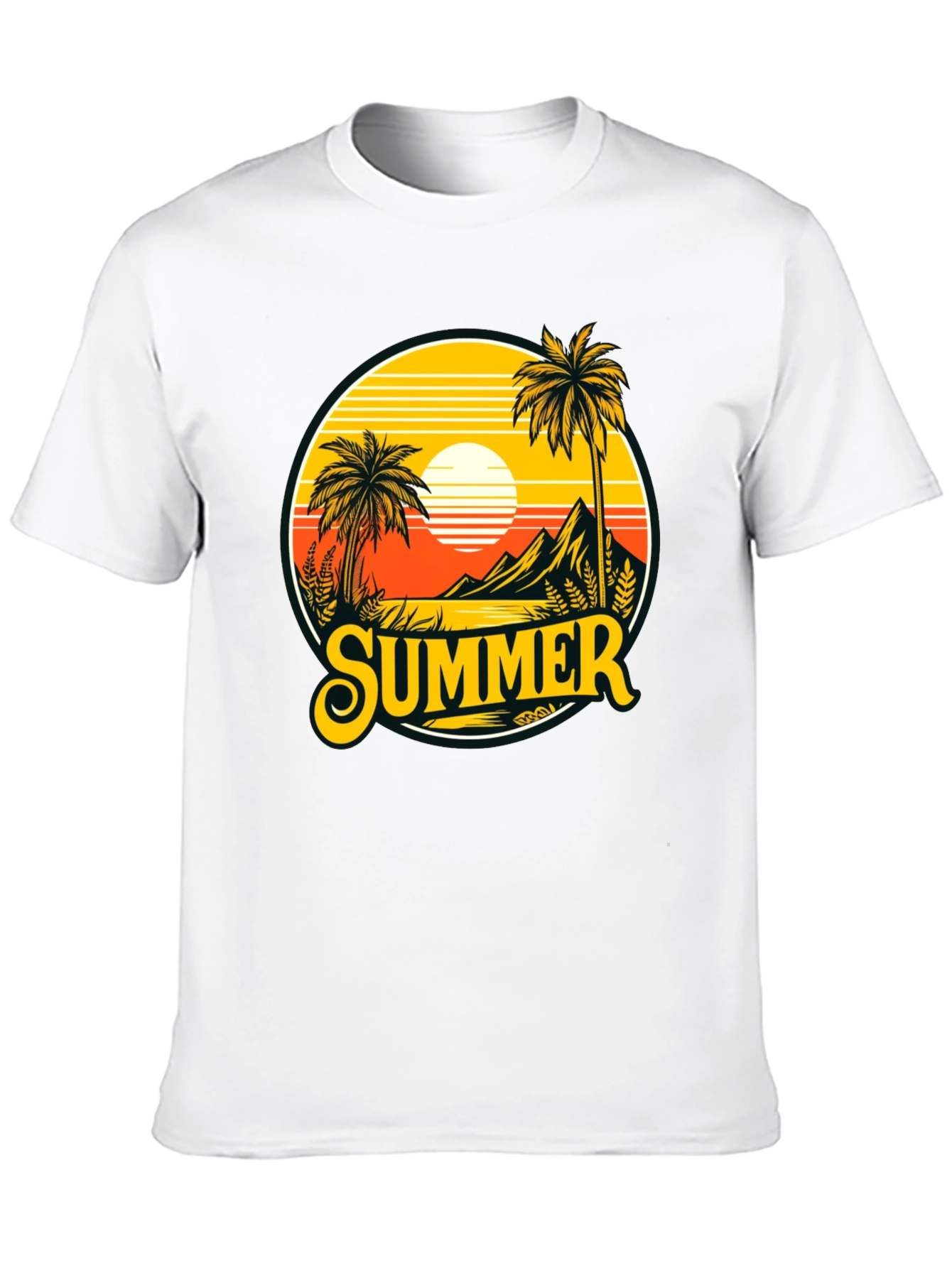 Summer T-Shirt Palm Tree Graphic Tee