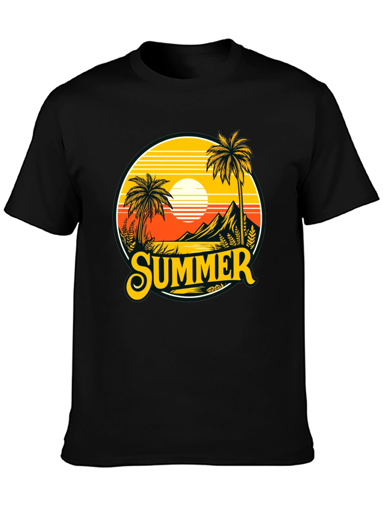 Summer T-Shirt Palm Tree Graphic Tee