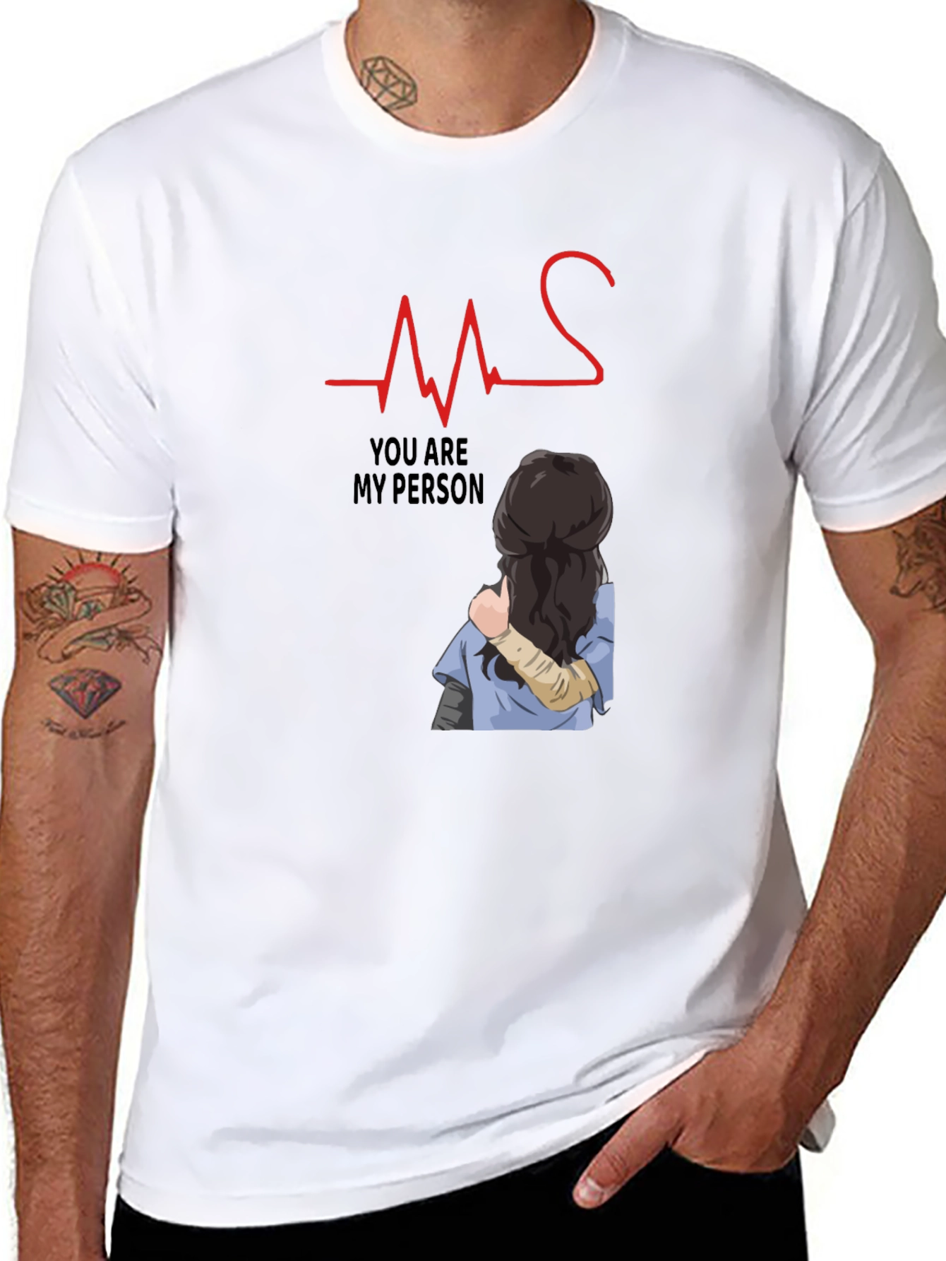 You Are My Person Heartbeat Graphic Tee
