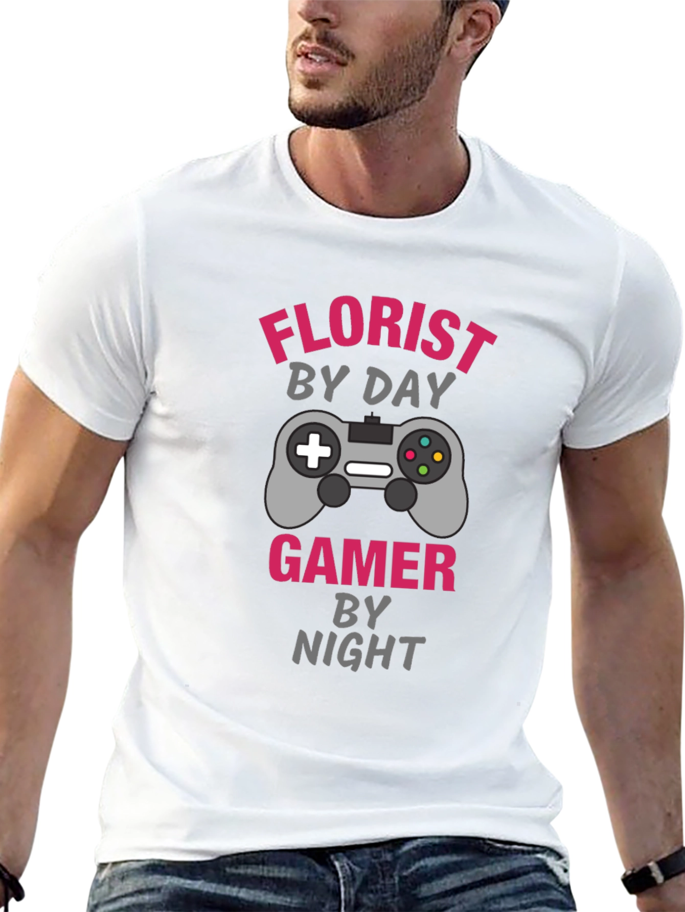 Florist by Day Gamer by Night Graphic Tee