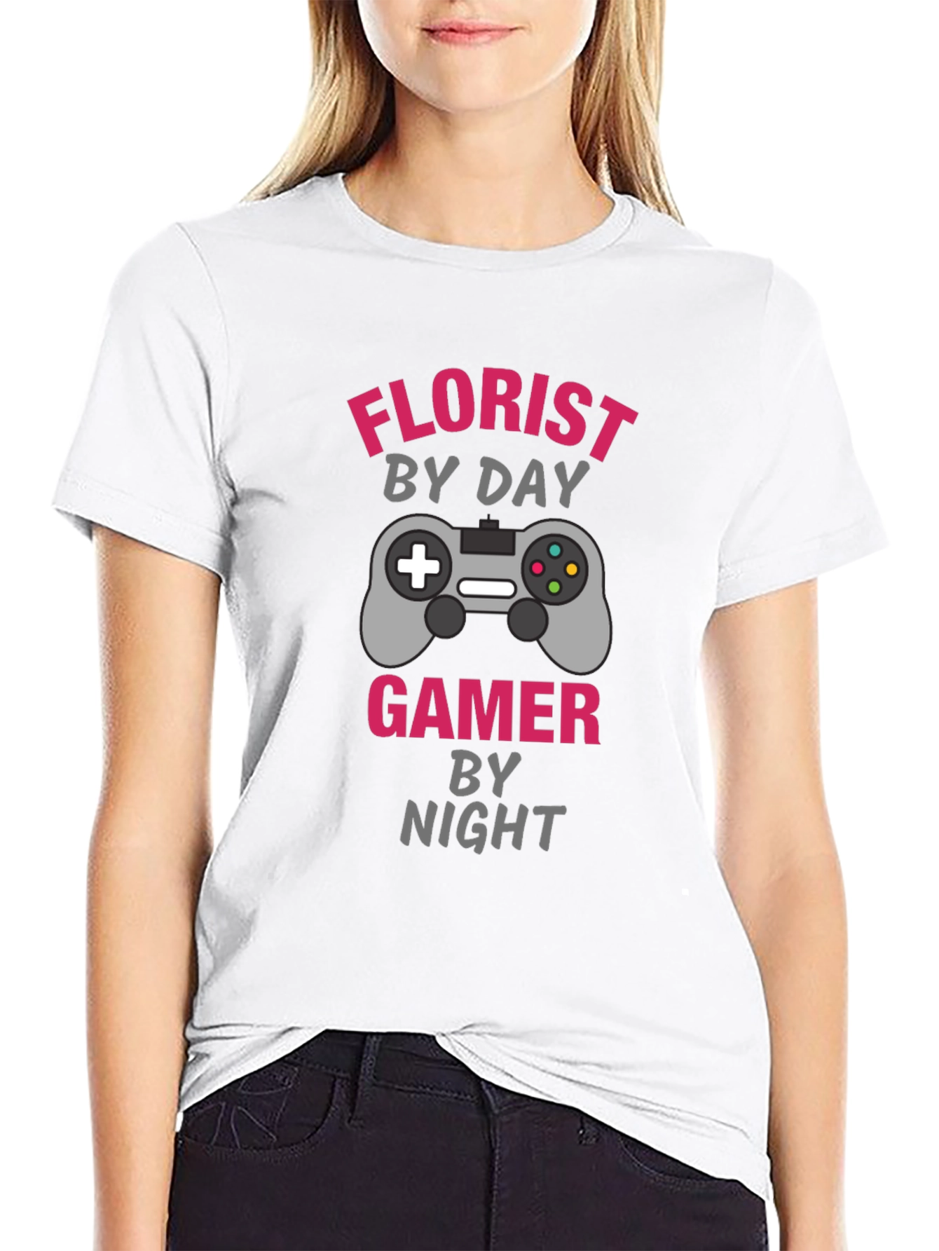 Florist by Day Gamer by Night Graphic Tee
