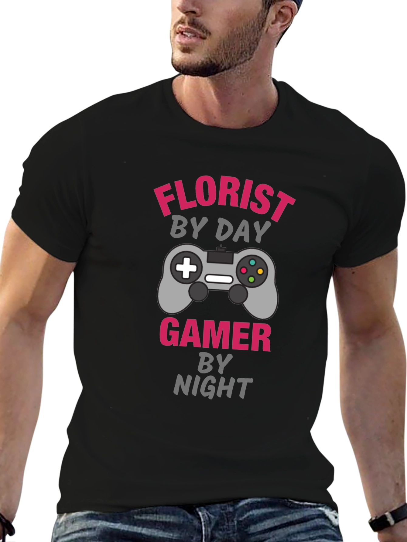 Florist by Day Gamer by Night Graphic Tee