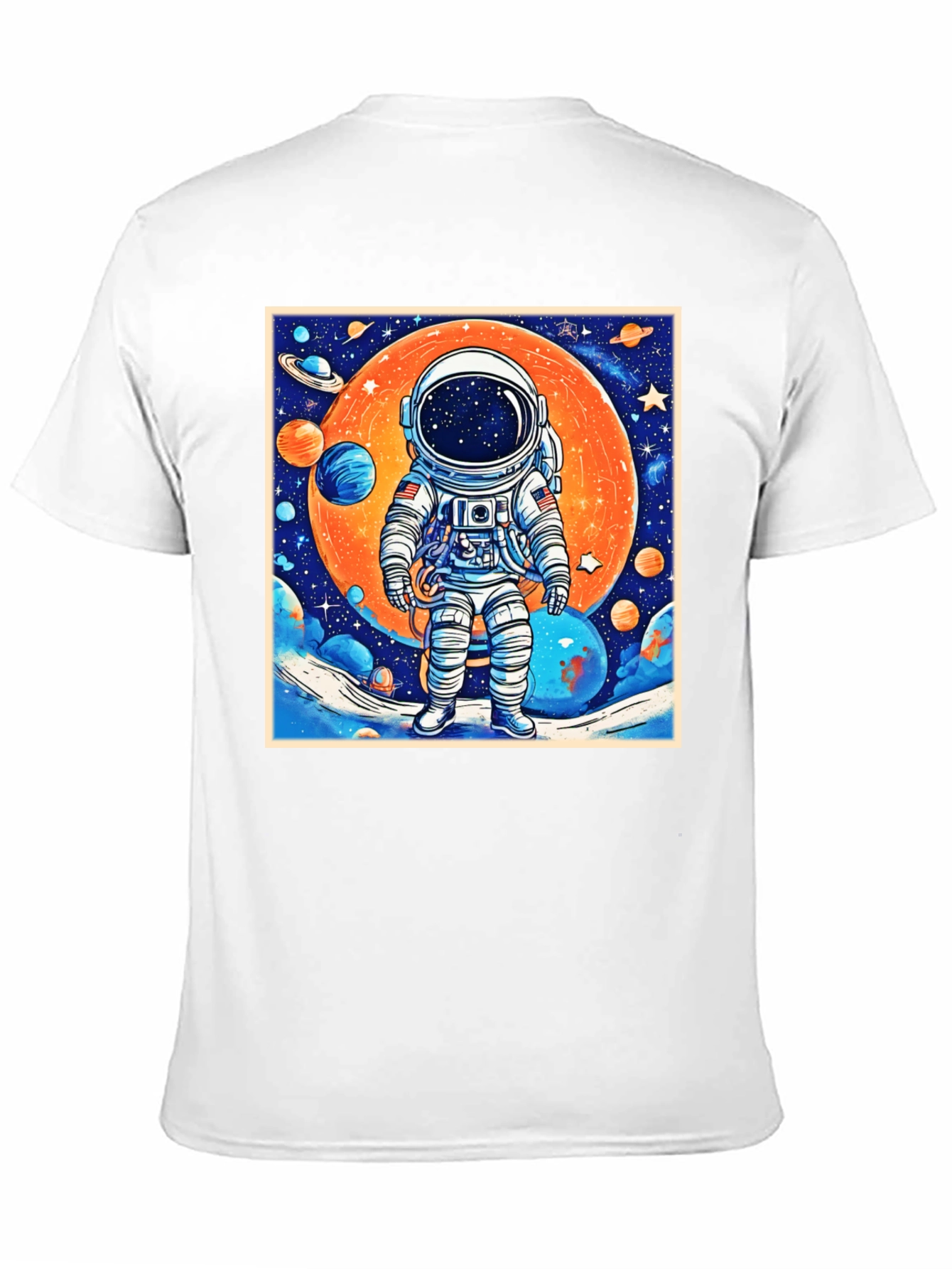 Astronaut Galaxy Graphic Tee - Black