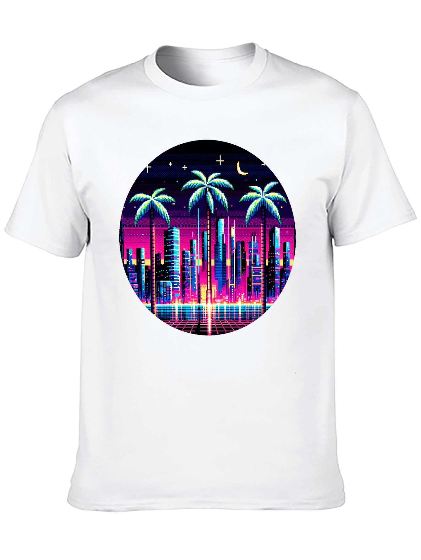 Retro Pixel City T-Shirt