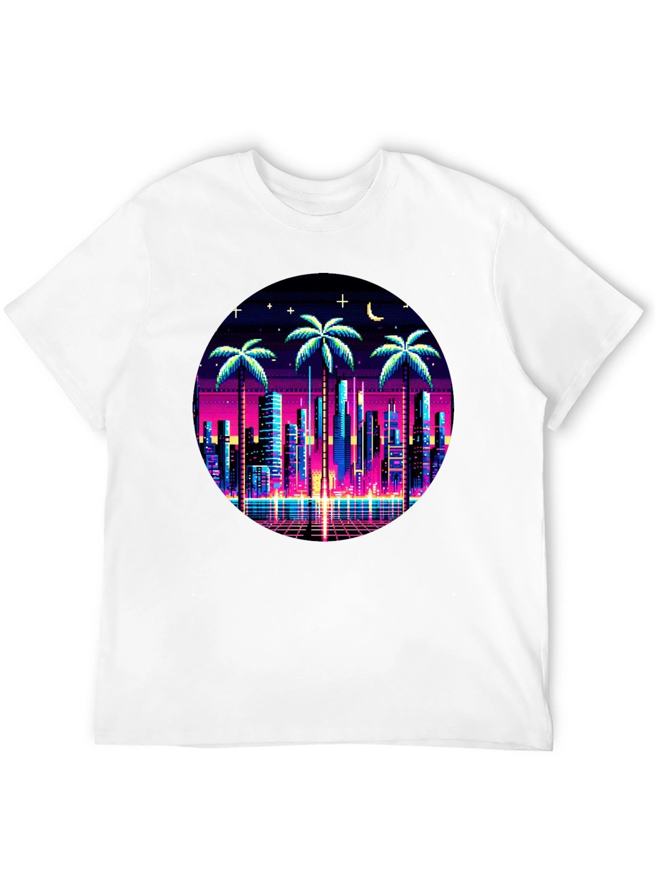 Retro Pixel City T-Shirt