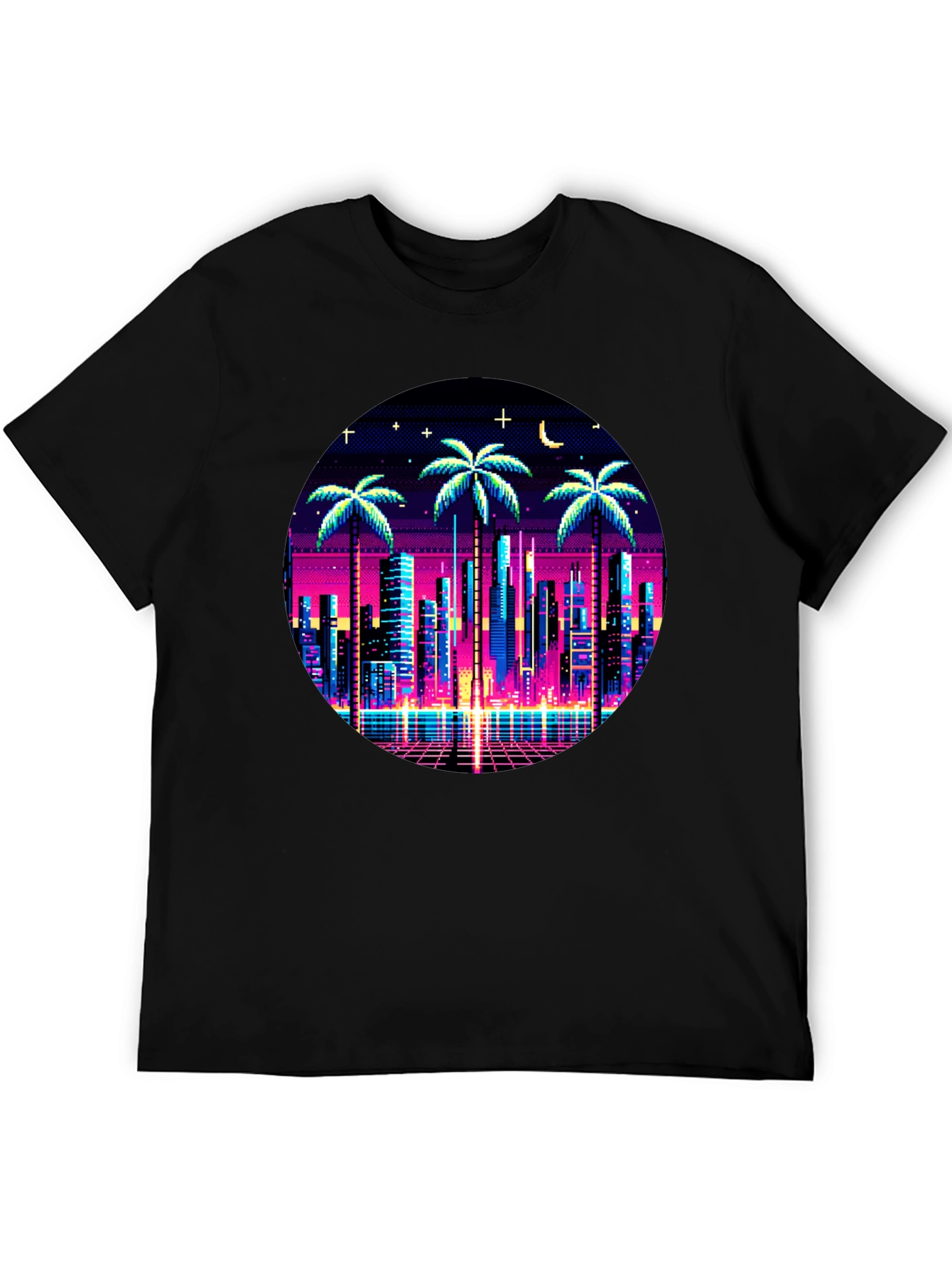 Retro Pixel City T-Shirt