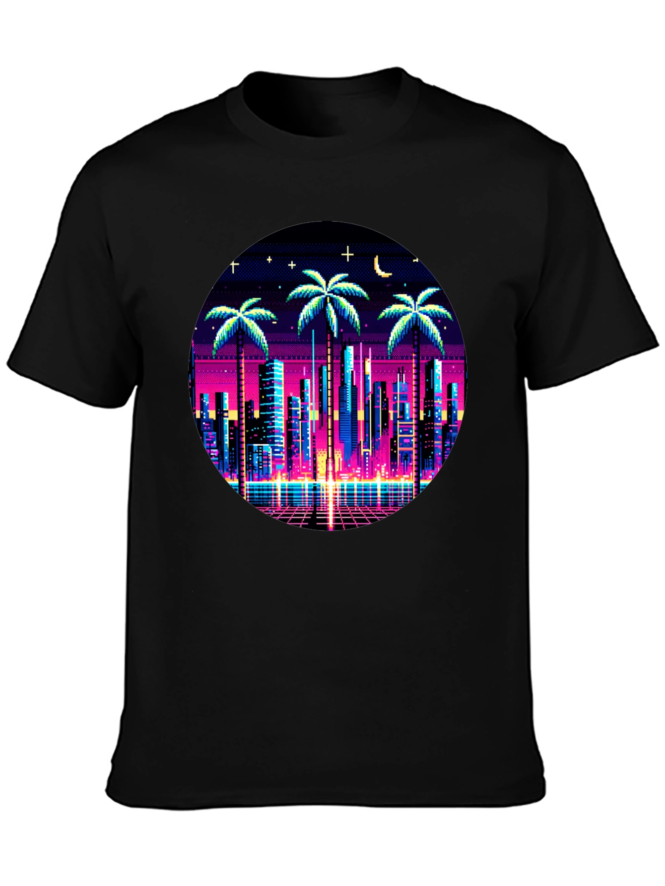 Retro Pixel City T-Shirt