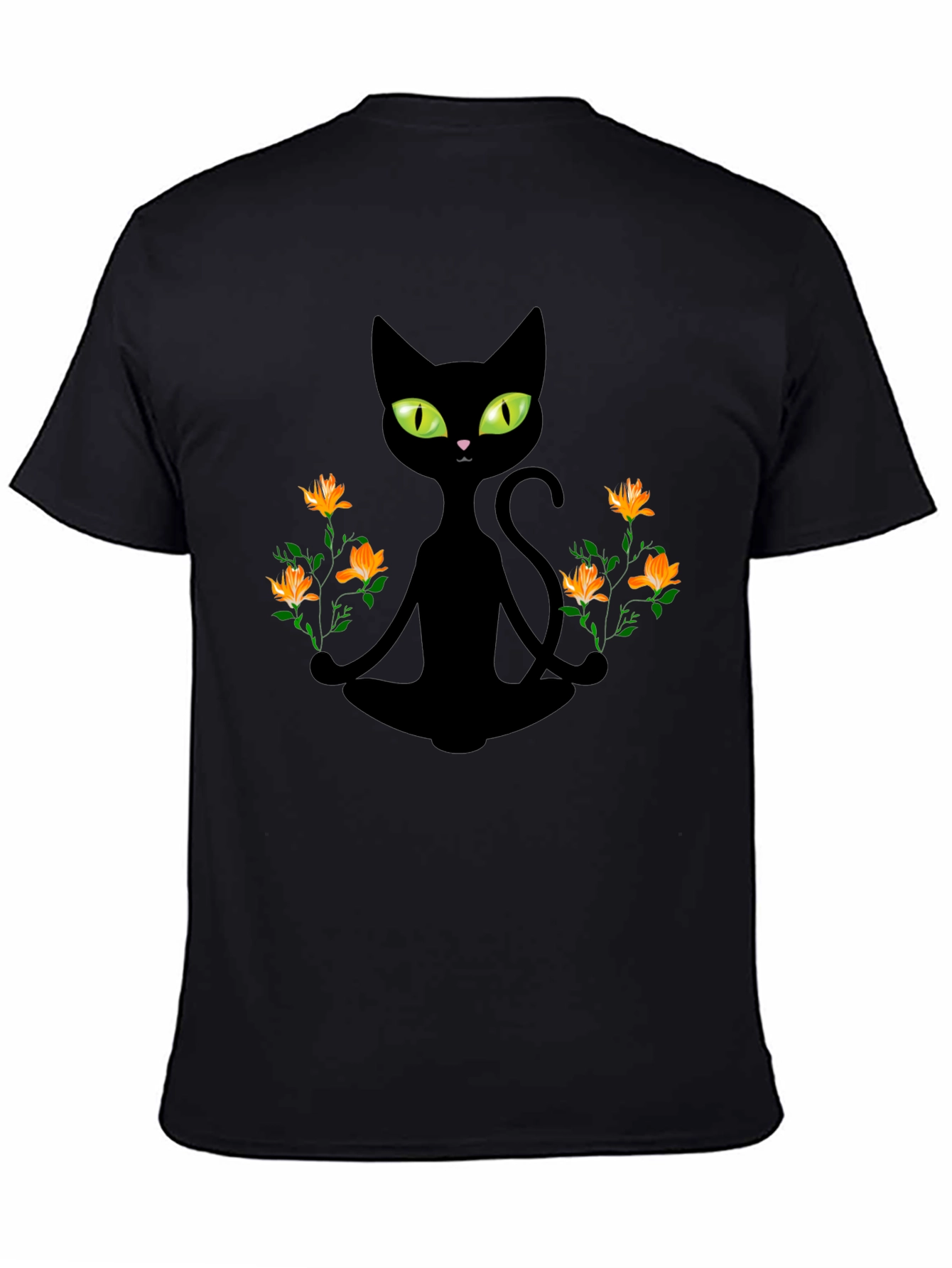 Meditating Cat Graphic Tee
