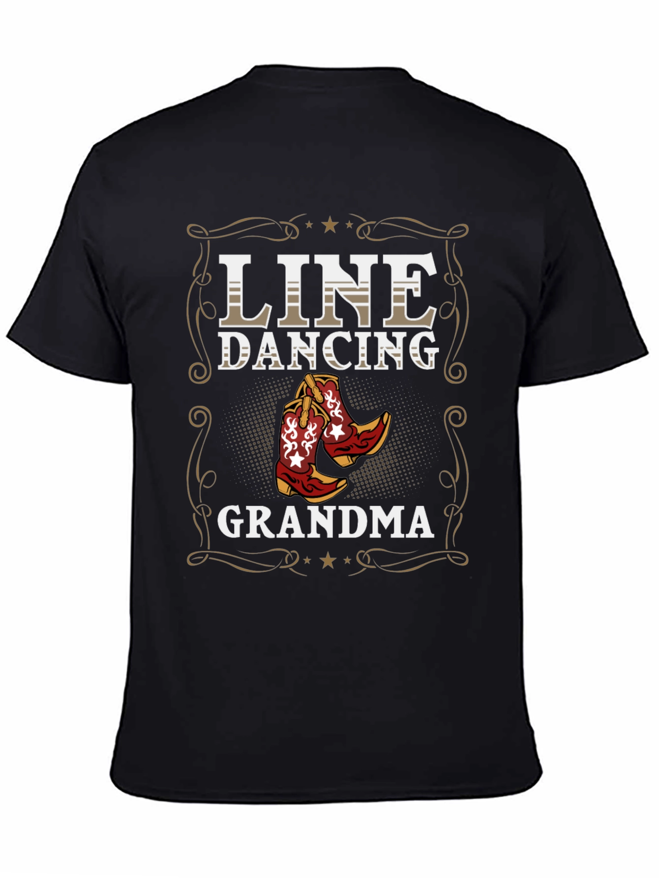 Line Dancing Grandma T-Shirt Western Boots Design
